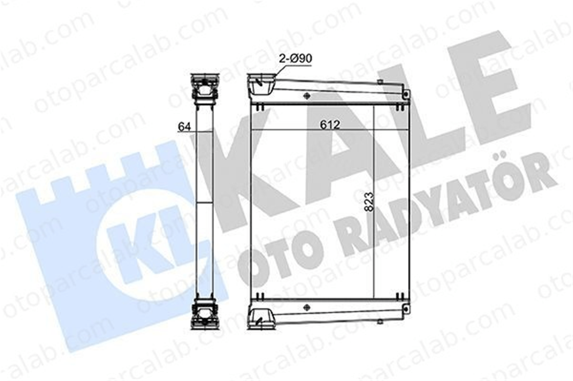 KALE 440700 Turbo Radyatörü SOLARIS URBINO II URBINO III 81061300201 81061300223