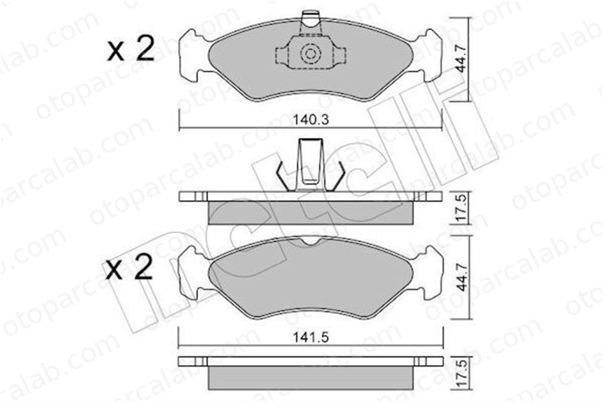 KALE BALATA 23200 188 05 ANS KD13 Fren Disk Balata Ön FORD FIESTA IV MAZDA 121 III 1030601 1079919