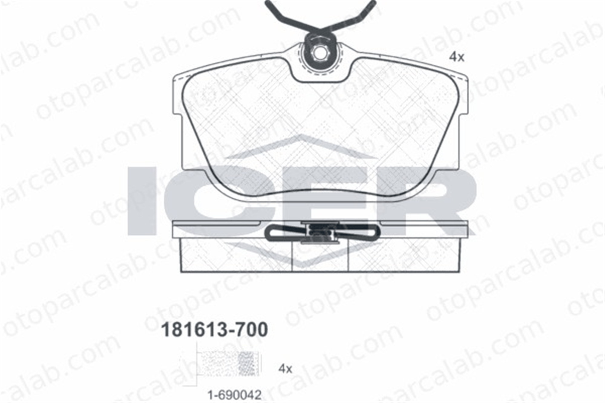 KALE BALATA 23224 165 24 ANS KD13 Fren Disk Balata Ön VW TRANSPORTER T4 Minibüs/Otobüs TRANSPORTER T4 Panelvan/Van 8660004508 8671019179