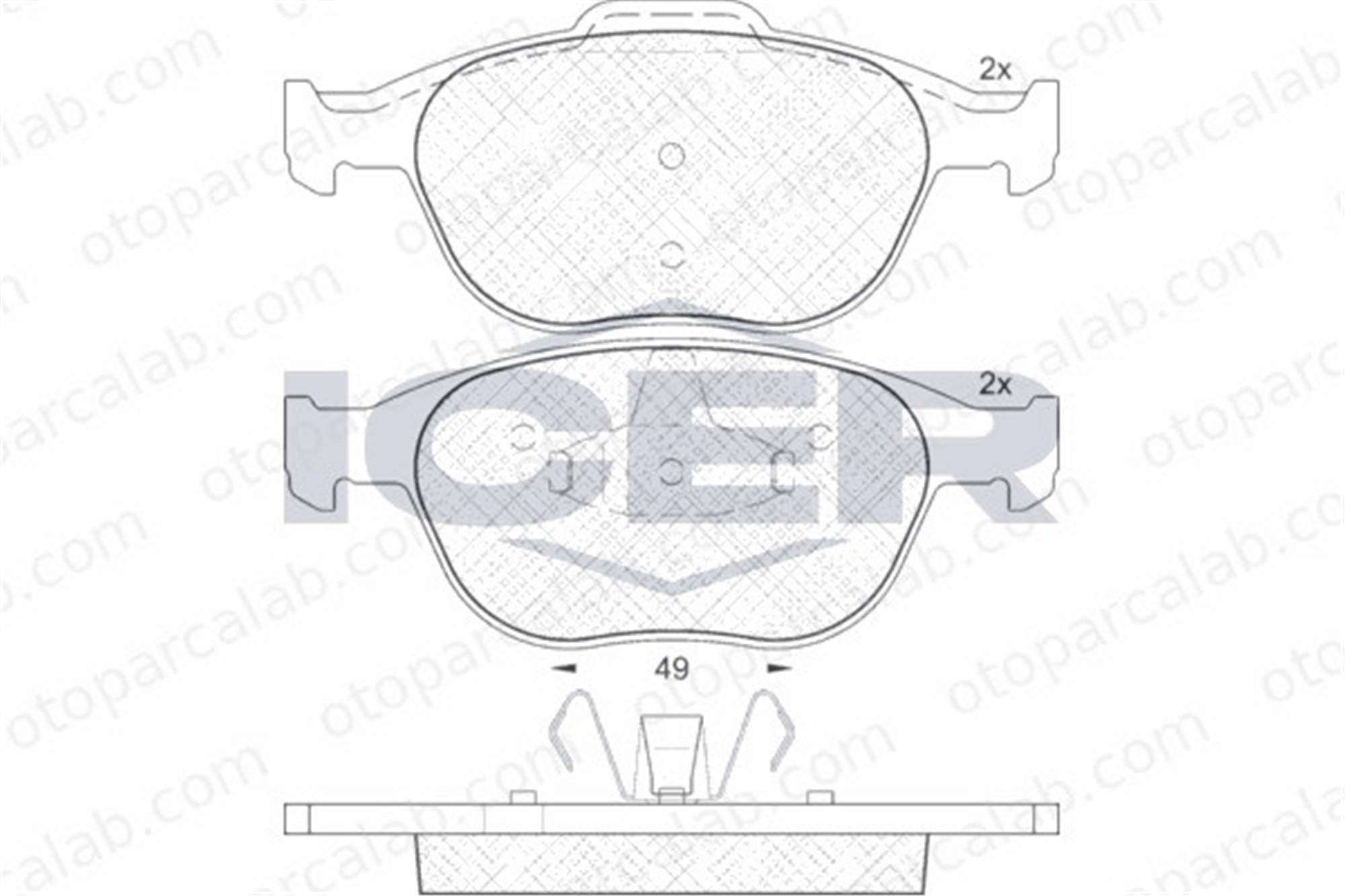 KALE BALATA 23440 176 05 ANS Fren Disk Balata Ön FORD FIESTA IV PUMA 2T142K021AC 4427737