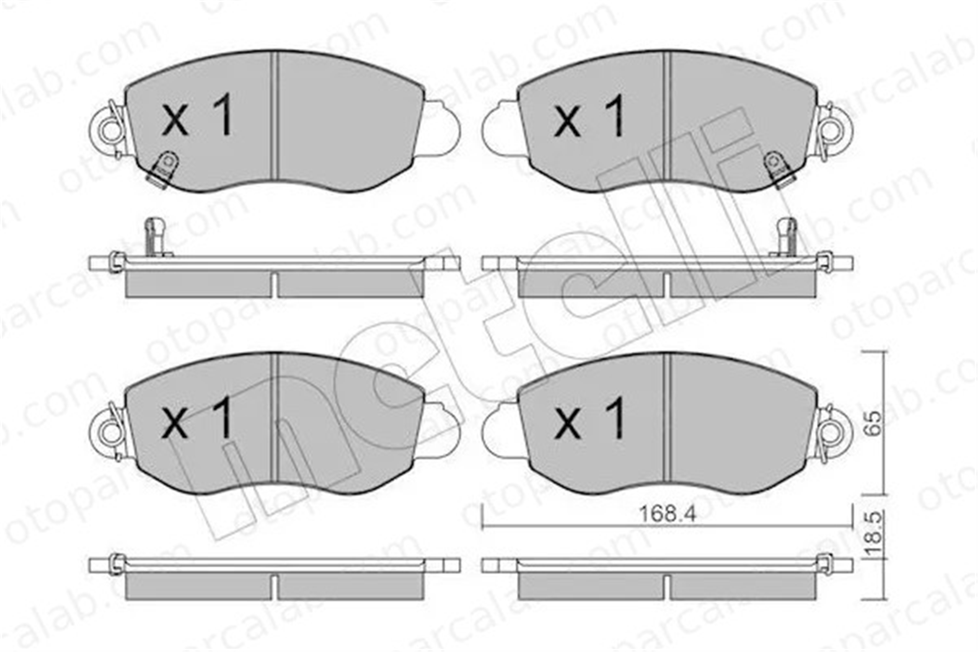 KALE BALATA 23577 185 25KD20 Fren Disk Balata Ön veya Arka FORD TRANSIT Panelvan/Van TRANSIT Minibüs/Otobüs 4077636 1135167