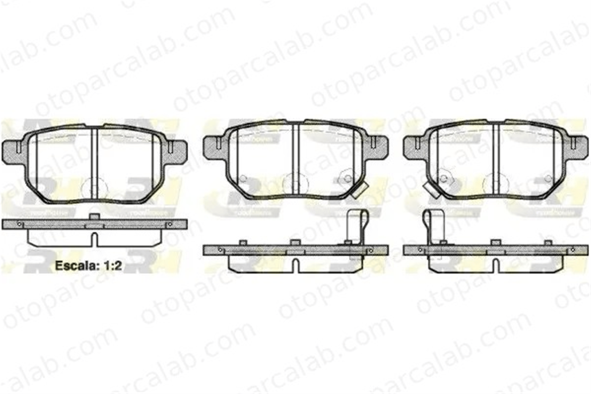 KALE BALATA 24610 143 05 Fren Disk Balata Arka TOYOTA AURIS URBAN CRUISER 446612130 19184919
