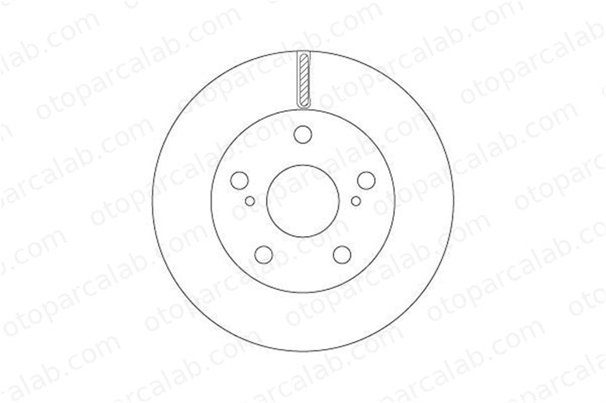 KALE BALATA TFD00167 Fren Disk Ayna Ön Sağ ve Sol TOYOTA HILUX VII Pick-up 435120K030