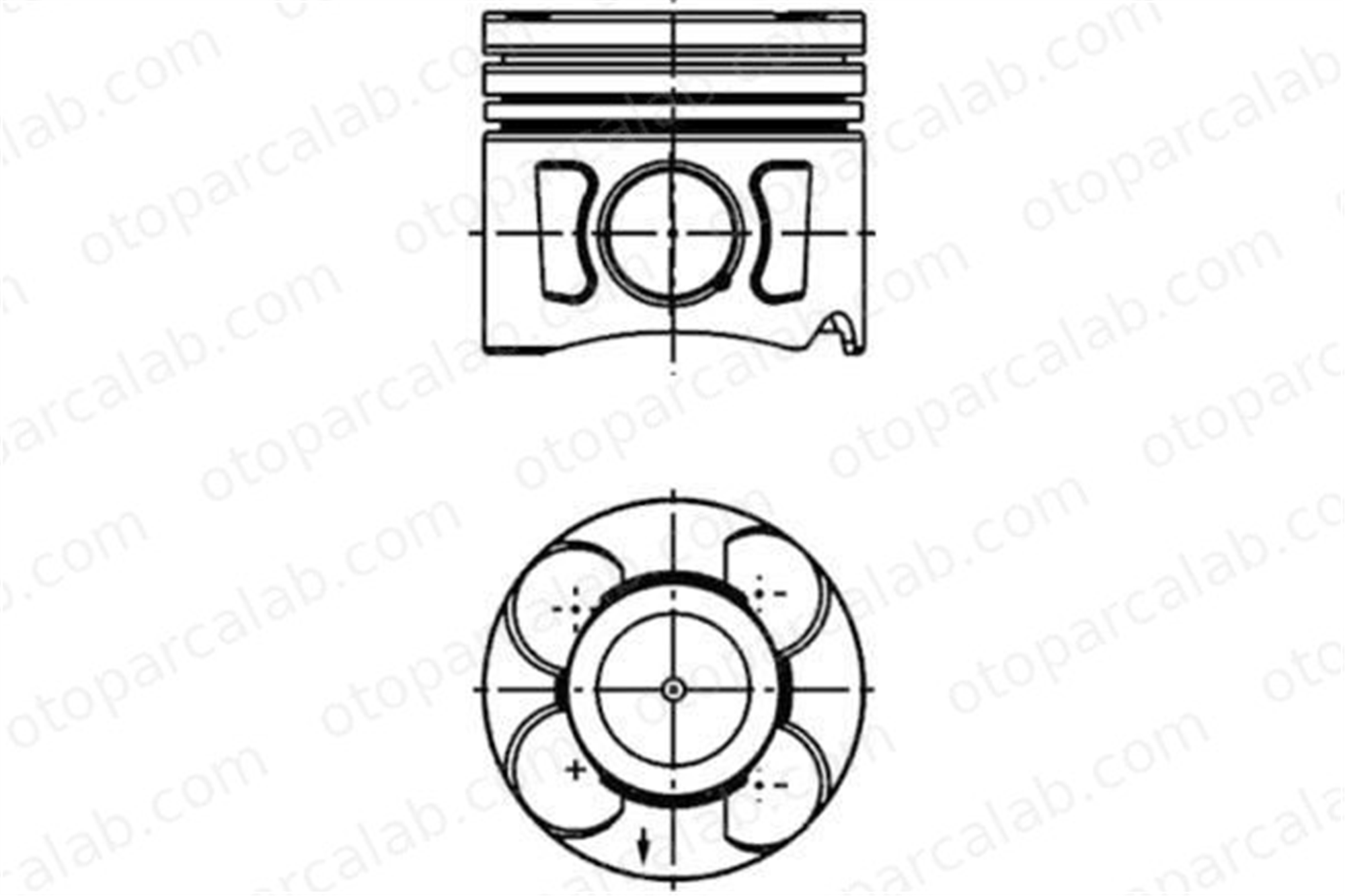 KING PISTON 18-2092327-20 Piston (69.60MM-0.80) (0.20MM KISA) OPEL COMBO Kasa/büyük limuzin FIAT PANDA 55229809 8743570010