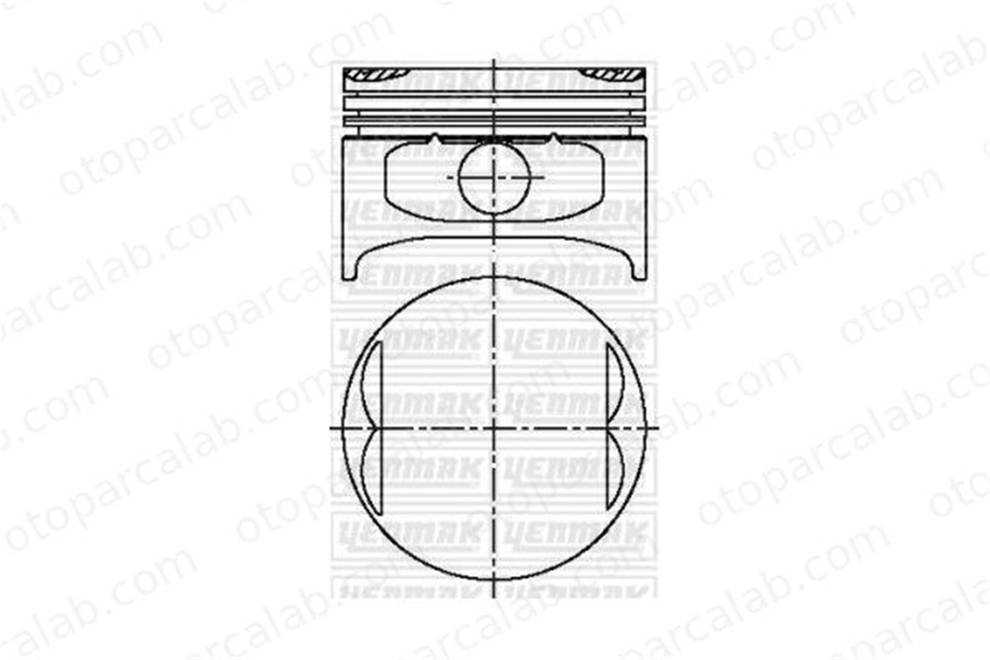 KING PISTON 18-2510410 Piston (86.00MM-STD) FORD SIERRA II SIERRA II Turnier 88WM6102AA 6154082