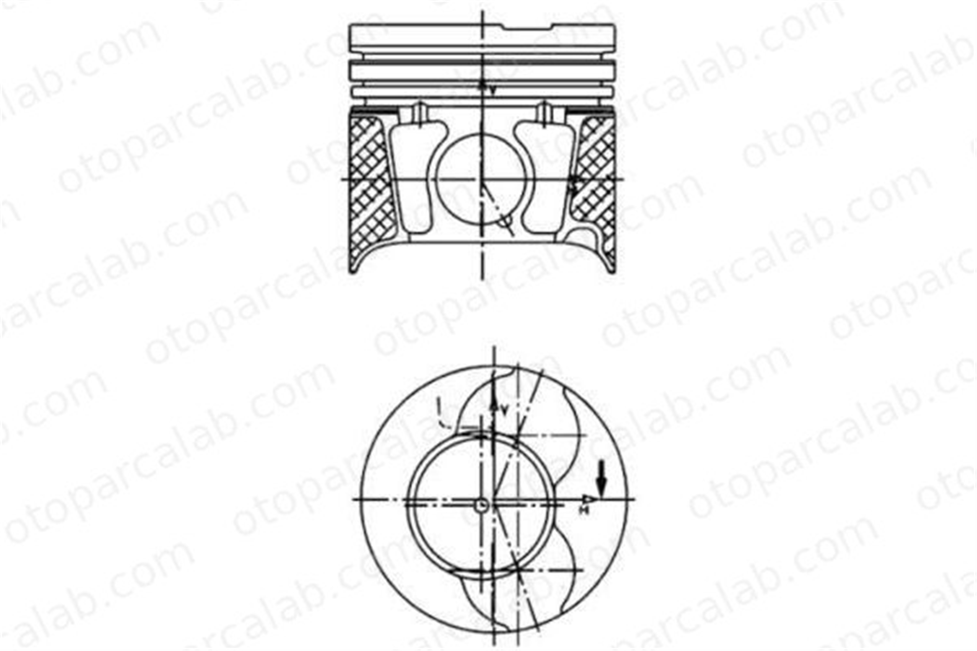 KING PISTON 18-2550153-20 Piston (73.70MM-0.50) CITROËN C2 C3 I 87717820501 2S6Q6K108