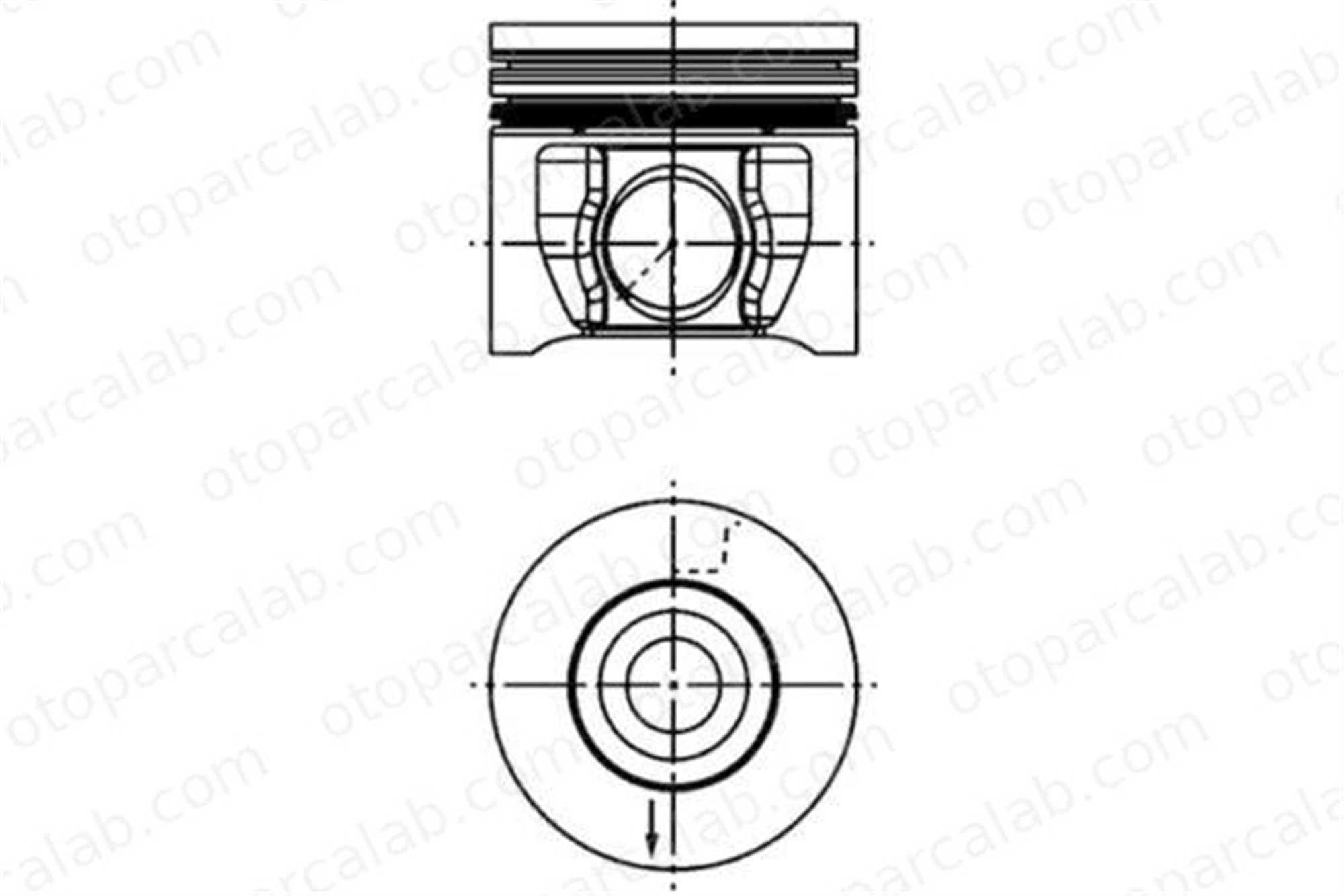 KING PISTON 18-2582333-20 Piston (89.90MM-0.50) FORD TRANSIT Panelvan/Van TRANSIT Platform şasi 8772725050 6C1Q6110
