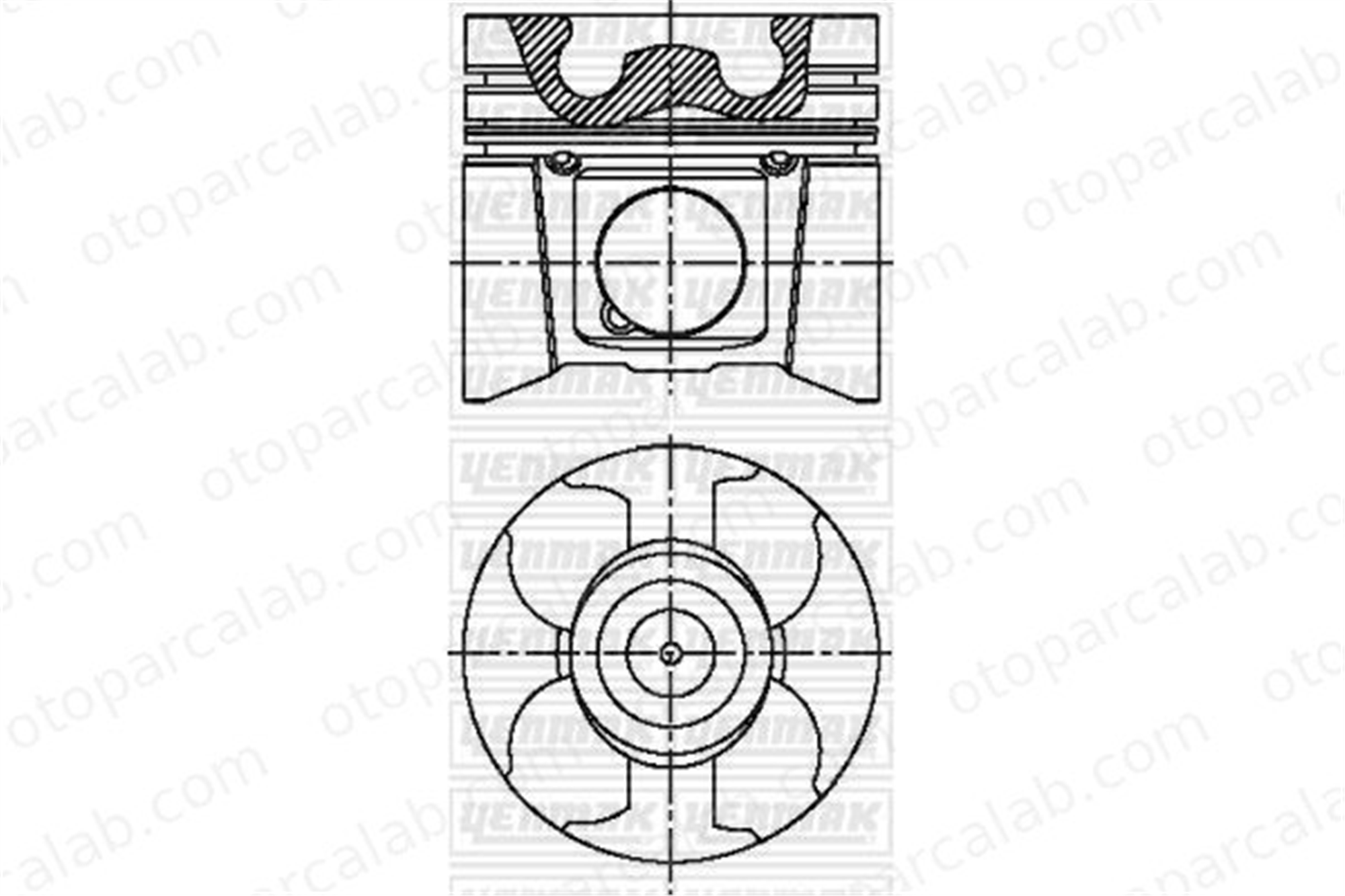 KING PISTON 18-3050290-40 Piston (89.00MM-0.40) NISSAN INTERSTAR Panelvan/Van INTERSTAR Minibüs/Otobüs 7701477122 6602315