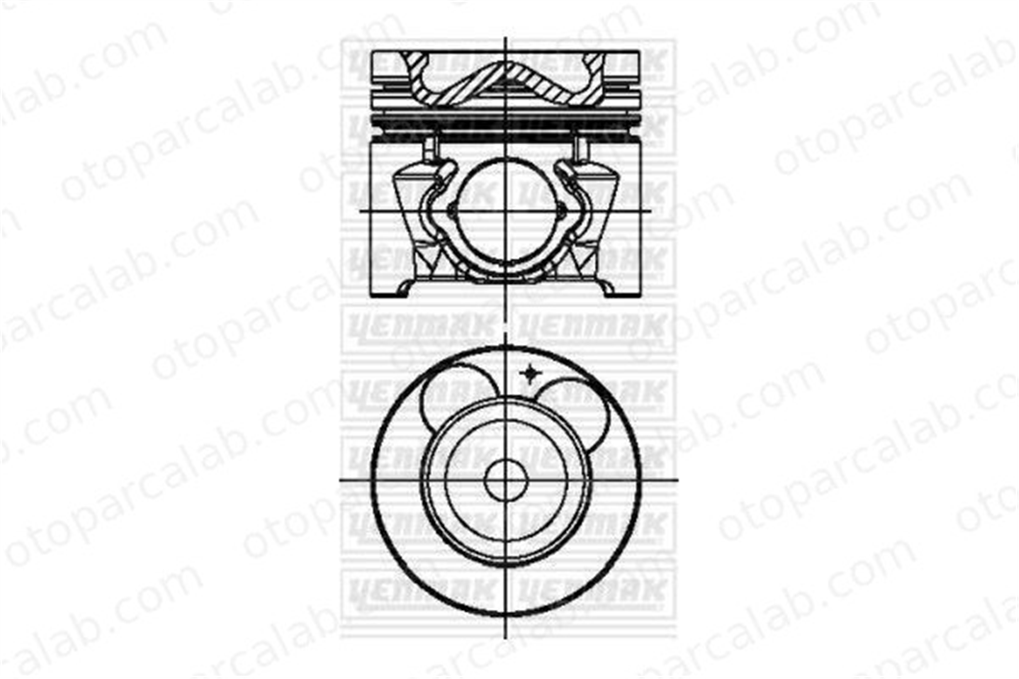 KING PISTON 18-4092523 Piston (75.50MM-0.50) KIA RIO II RIO II Sedan 234102A911 234102A901