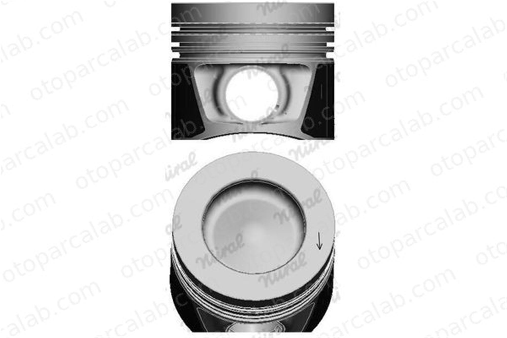 KING PISTON 18-7094400 Piston (81.00MM-1.00) AUDI A4 B8 A4 B8 Avant 3L107065AG 3L107065G
