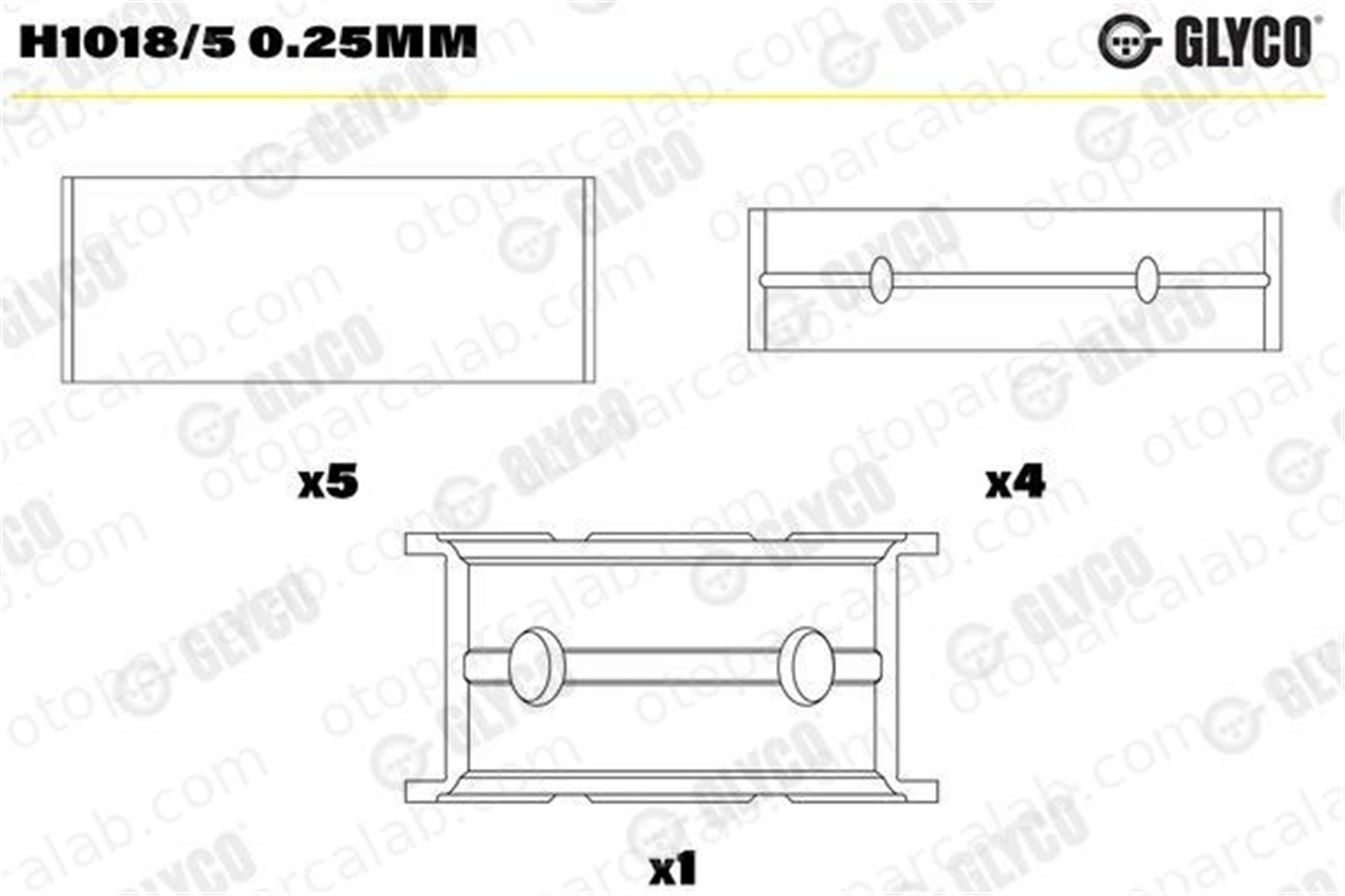 KOLBENSCHMIDT 37006610 Ana Yatak (0.25) FORD TRANSIT Panelvan/Van TRANSIT Platform şasi 37006610