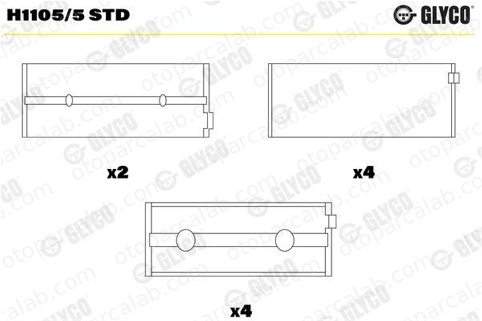 KOLBENSCHMIDT 37022610 Ana Yatak (0.25) FORD FOCUS I FOCUS I Kombi van 4M5Q6A339AA 1S4Q6333AB