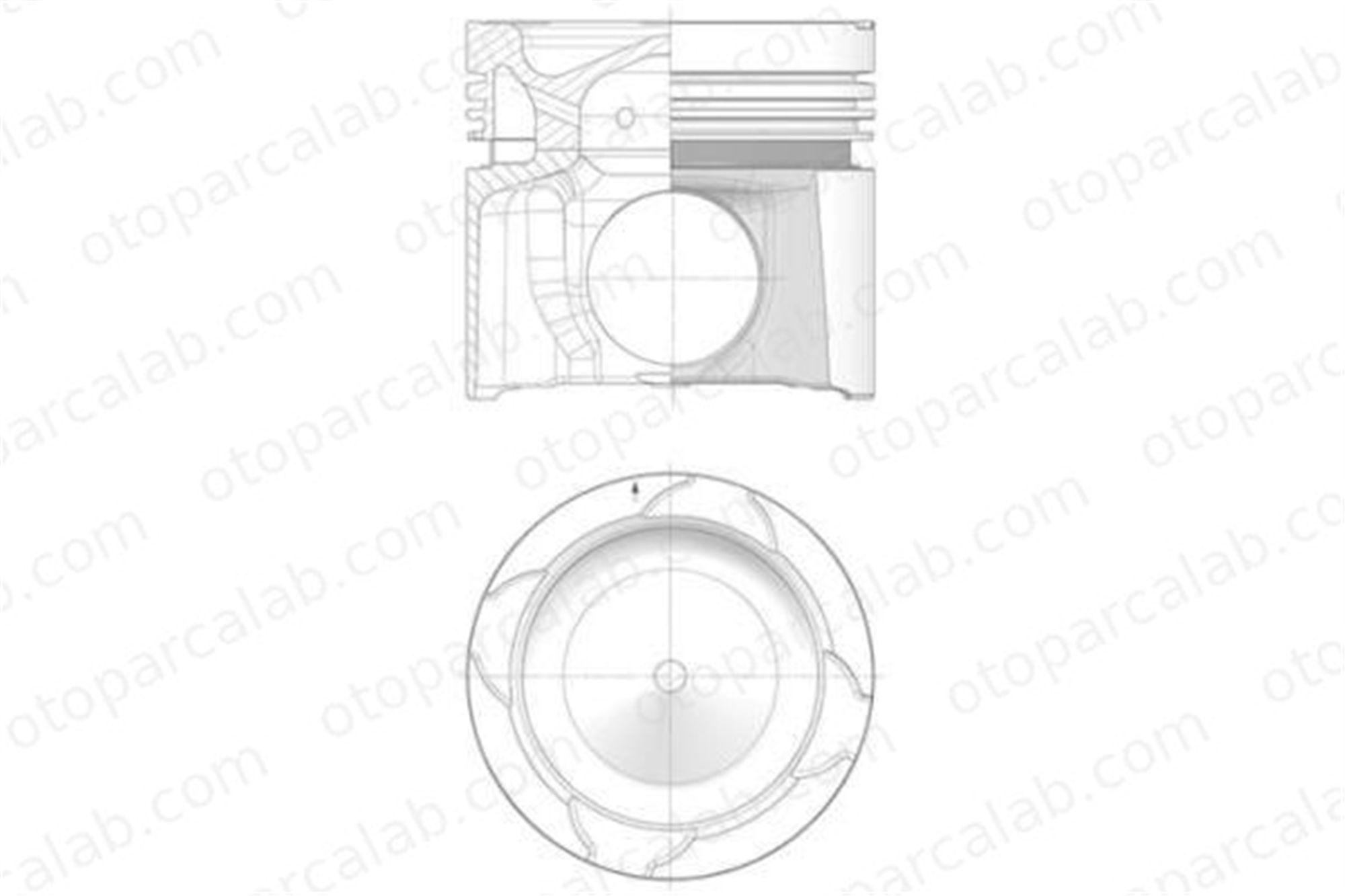 KOLBENSCHMIDT 40393601 Piston (130.00MM-STD) DAF XF II XD 1783665 1793665