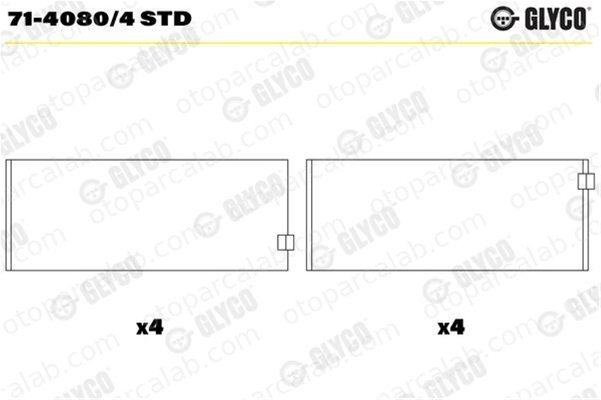KOLBENSCHMIDT 77967600 Kol Yatak (STD) BMW 3 3 Touring 77976600