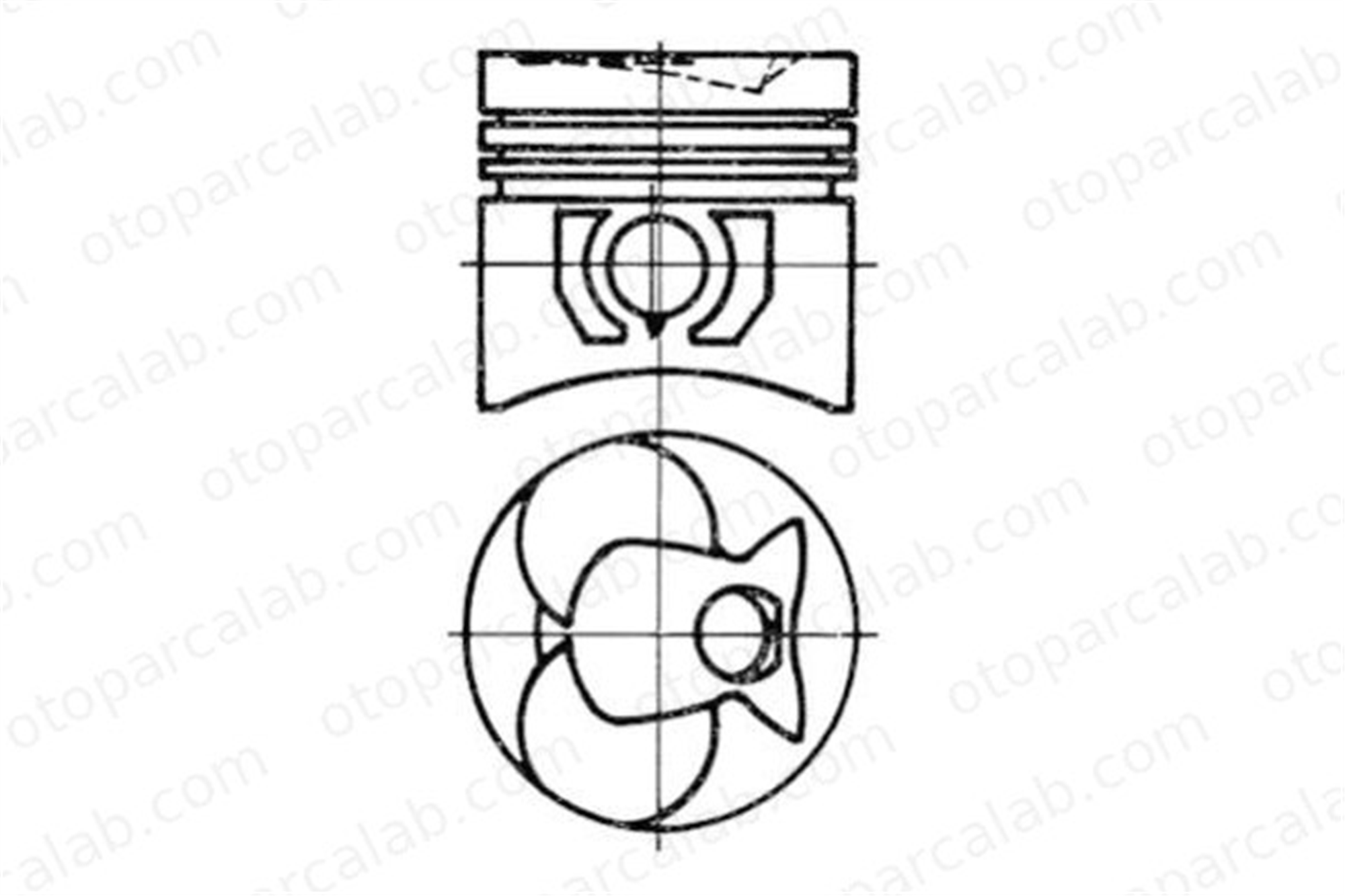 KOLBENSCHMIDT 93444630 Piston (91.70MM-STD) MERCEDES-BENZ T1 Platform şasi 123 Sedan A6160306417 6160307417