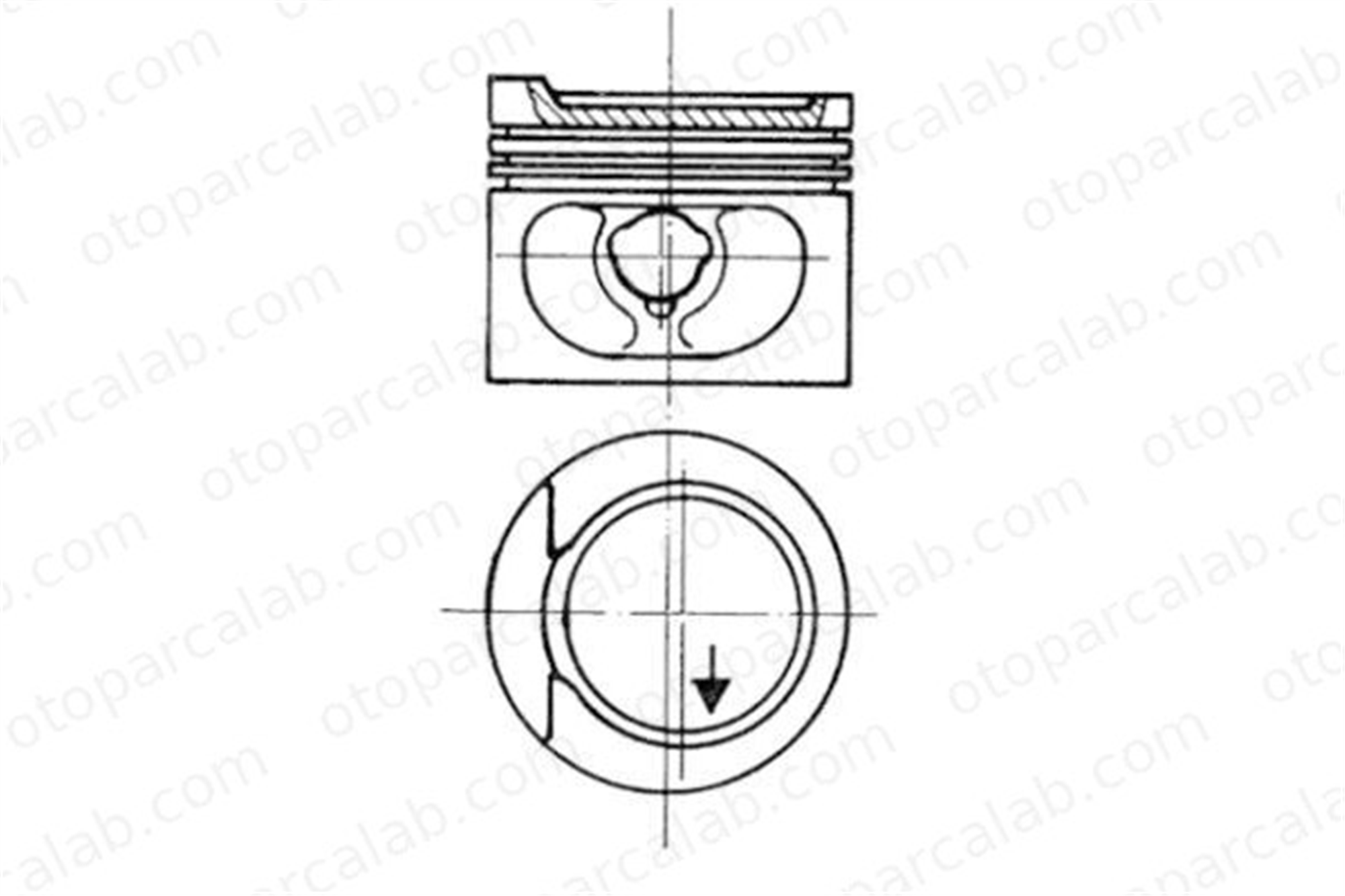KOLBENSCHMIDT 93872600 Piston (81.01MM-STD) VW GOLF II SEAT TOLEDO I 26107065M 26107103A