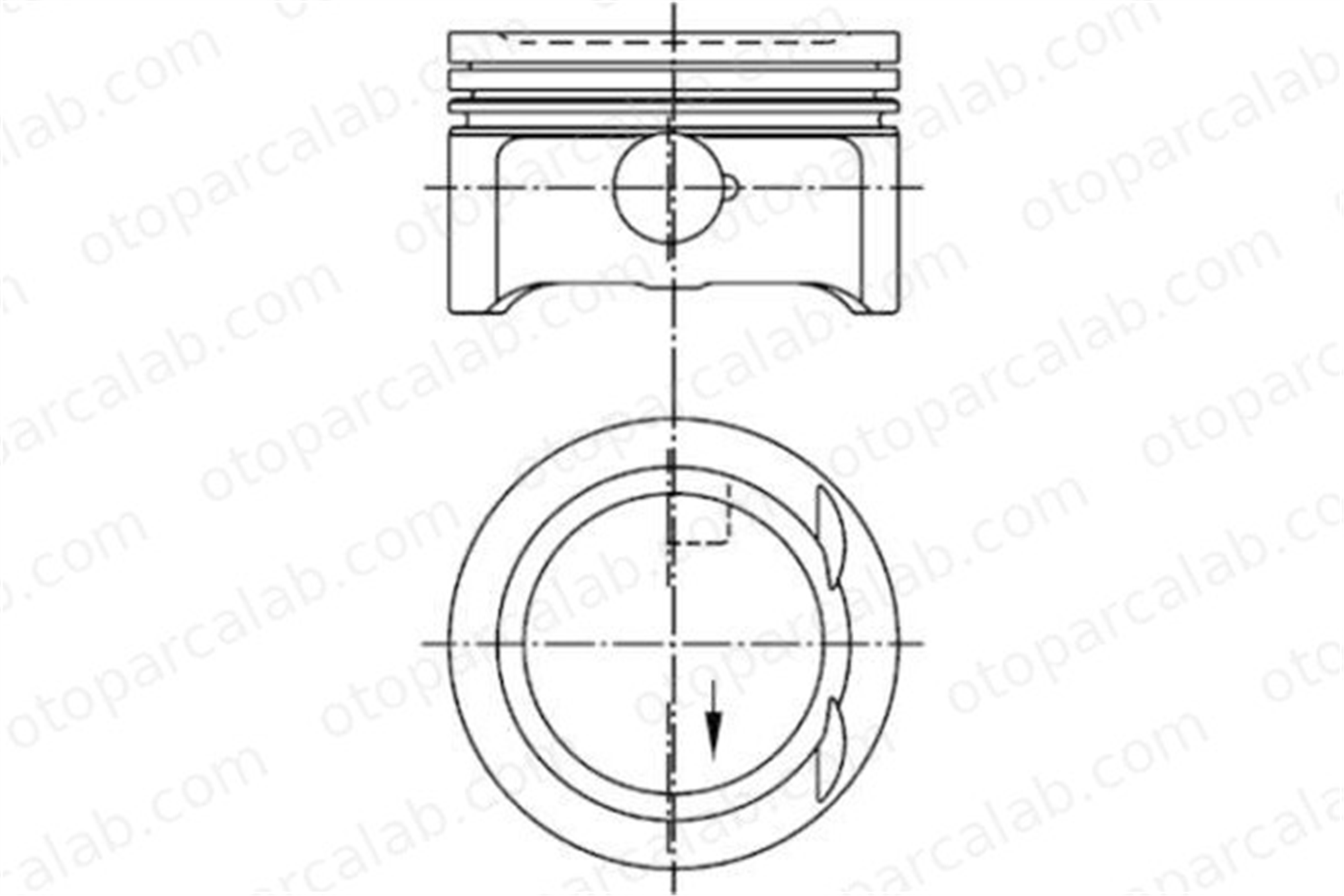 KOLBENSCHMIDT 94953600 Piston (90.91MM-STD) INTERNATIONAL HARV. CM-Series C-Series A1110302818 1110302818