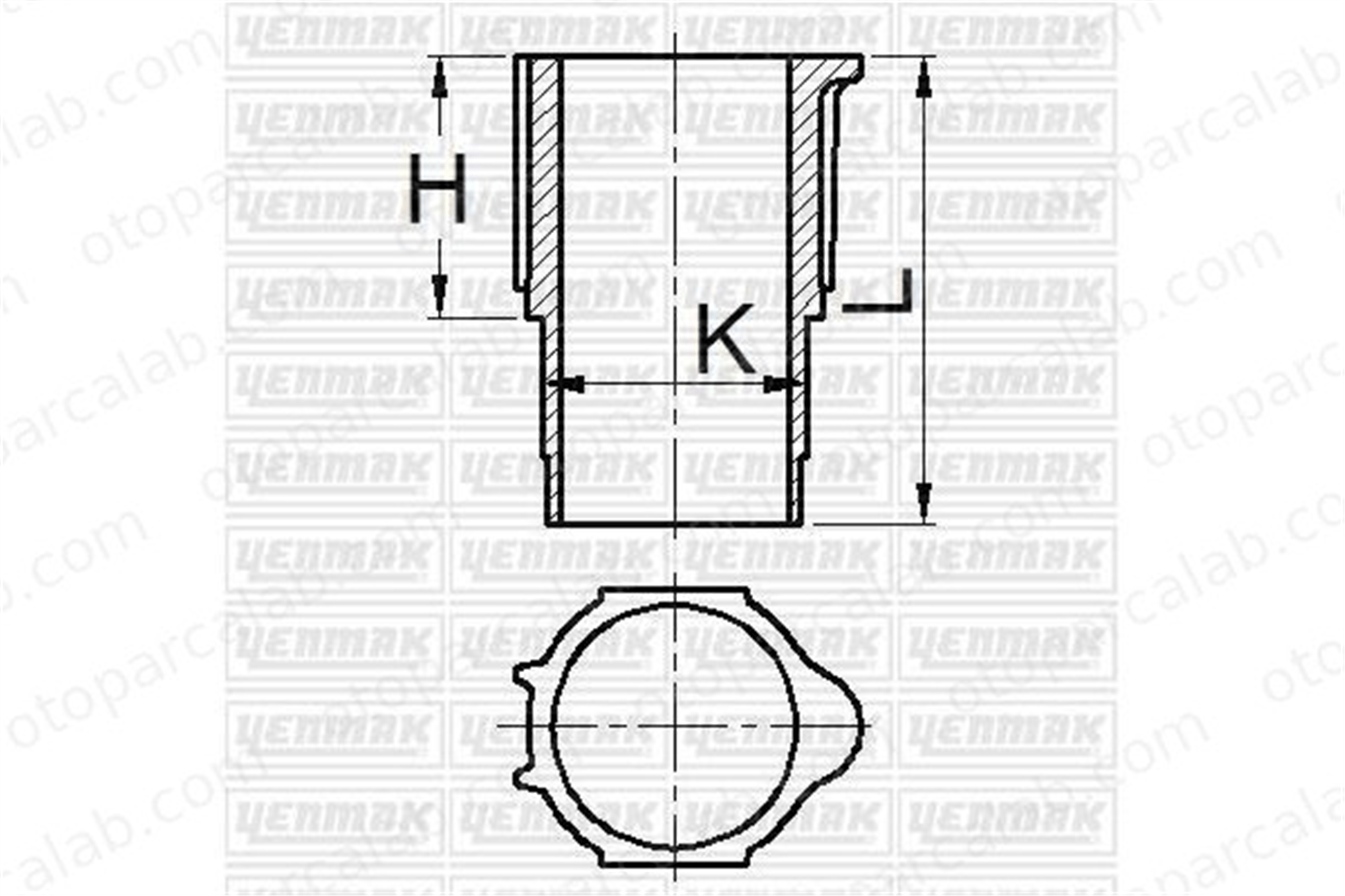KONEKS 103104 Gömlek (75.00MM-STD) CITROËN AX PEUGEOT 106 I 039WN28 1400034000