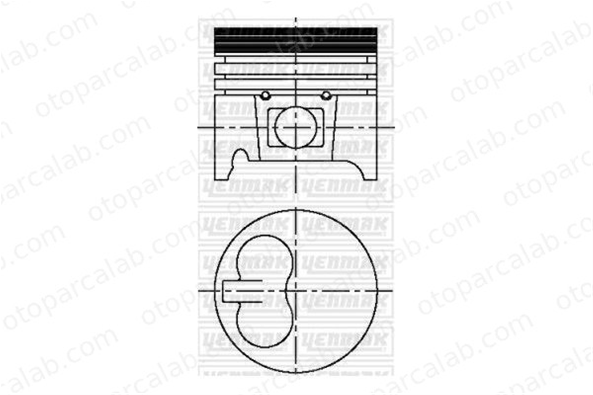 KONEKS 203150 Piston (77.00MM-STD) CITROËN SAXO SAXO Hatchback van 62738 62739