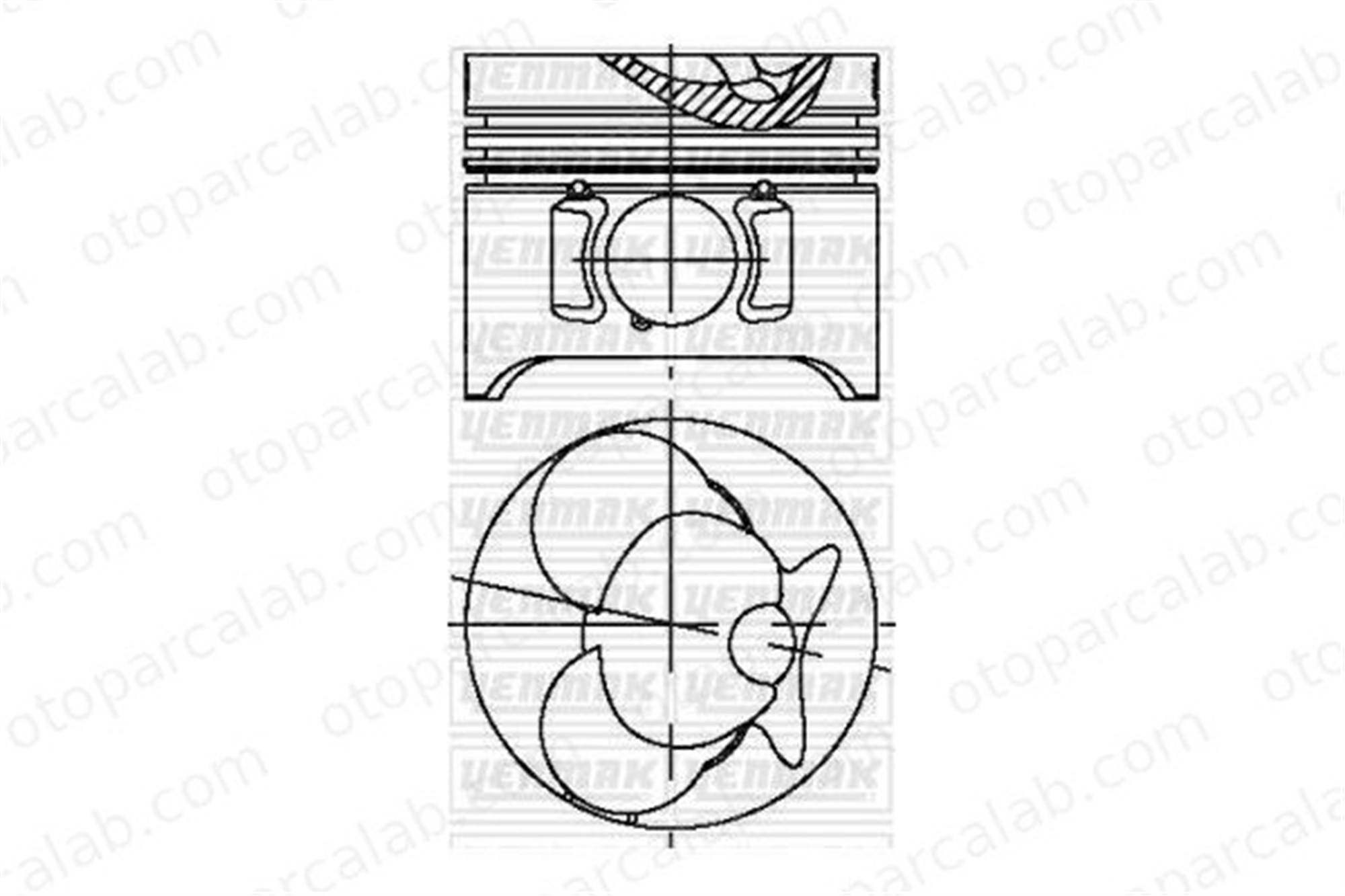 KONEKS 206450 Piston (89.00MM-STD) MERCEDES-BENZ G-SERISI G-SERISI Cabrio A6030302117 6030301817