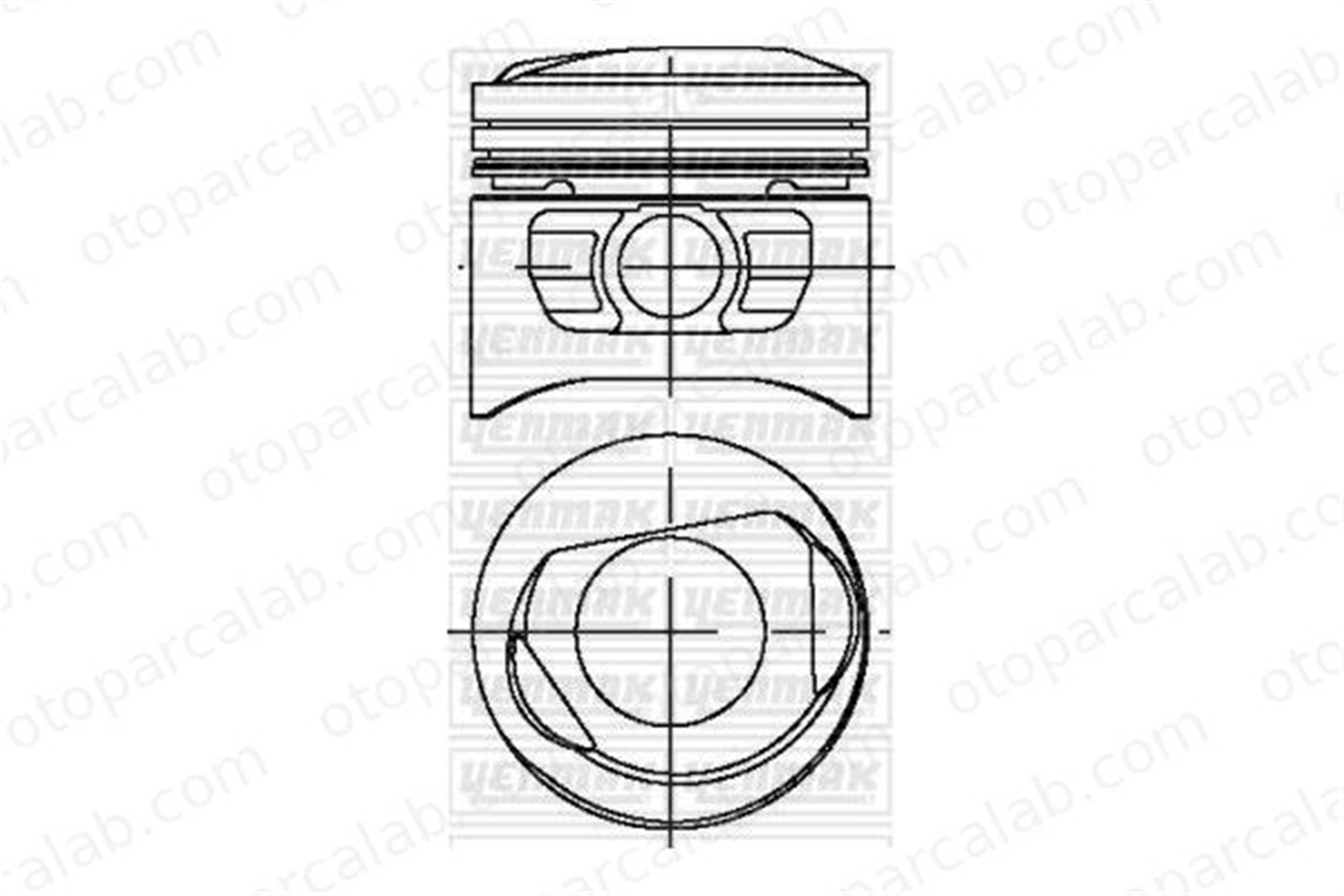 KONEKS 212362 Piston (80.47MM-0.50) FORD ORION II ESCORT III 4031050 6166688