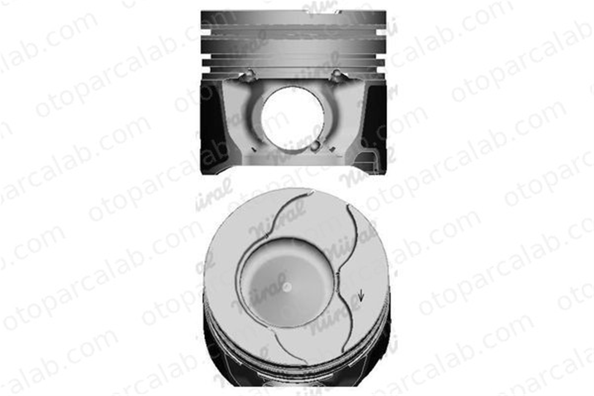 KONEKS 229244 Piston (73.70MM-0.40) CITROËN C2 C3 I 628N7 628V2