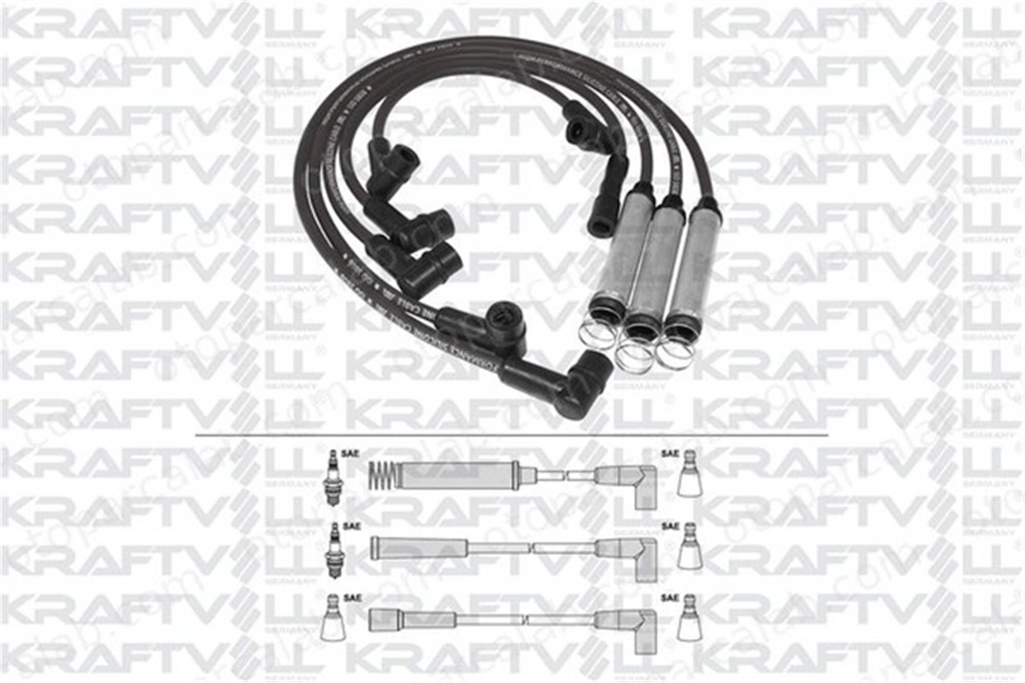 KRAFTVOLL 05070302 Buji Kablosu OPEL ASTRA F ASTRA F Hatchback 1612523 1612527