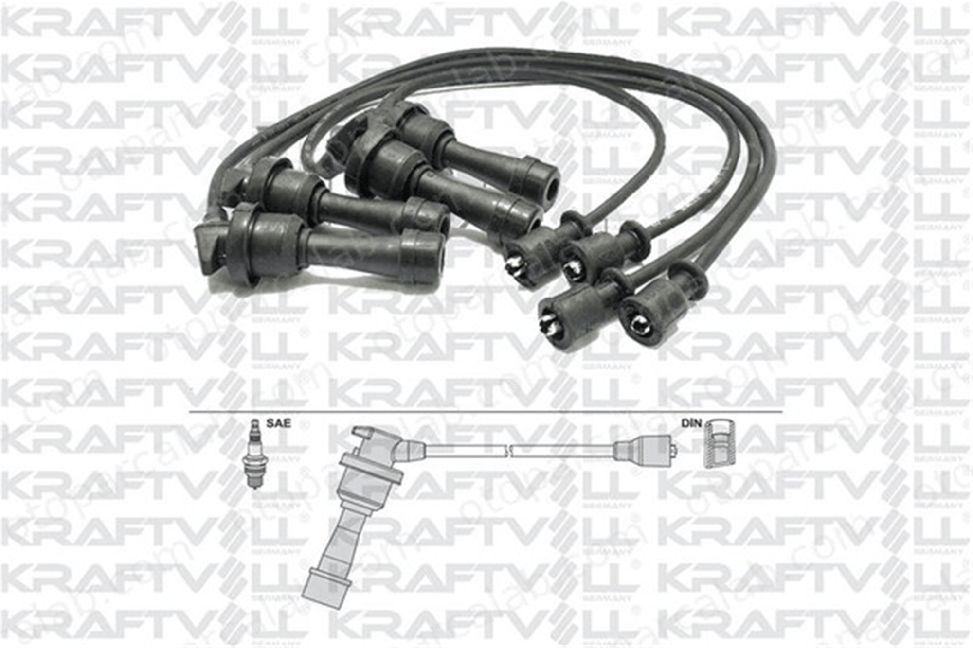KRAFTVOLL 05070306 Buji Kablosu HYUNDAI SONATA III MITSUBISHI GALANT VI 2750133A00 2740133110