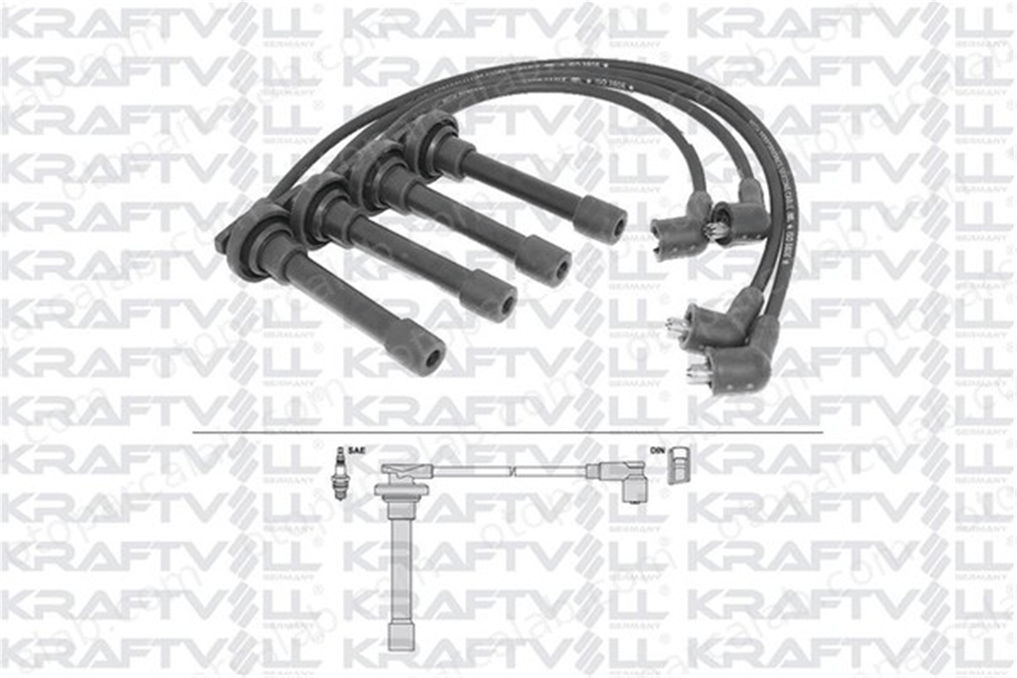 KRAFTVOLL 05070307 Buji Kablosu HONDA ACCORD IV ACCORD V 32700POD000 32722P01000