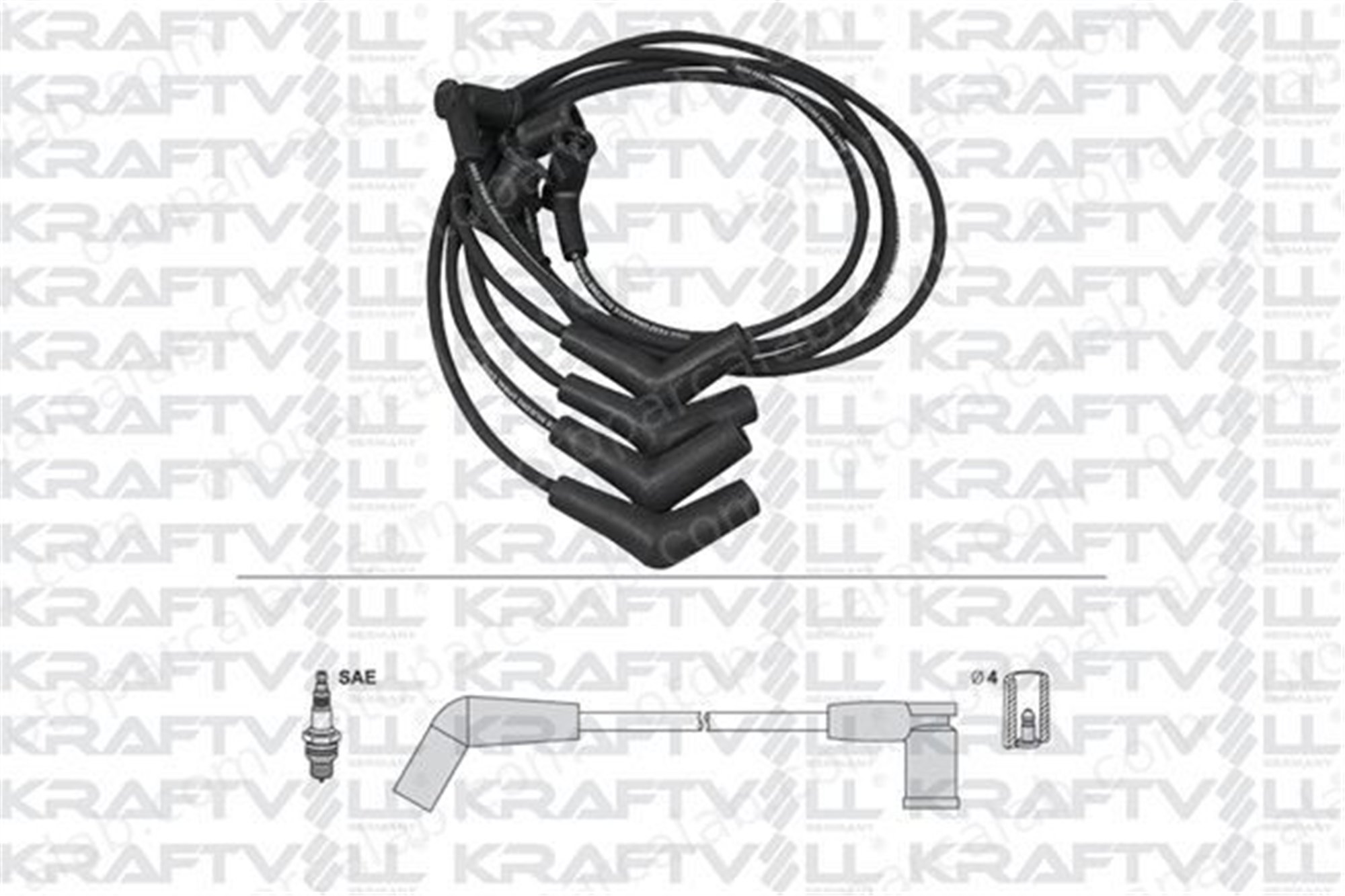 KRAFTVOLL 05070326 Buji Kablosu FORD KA 1018119 1018131
