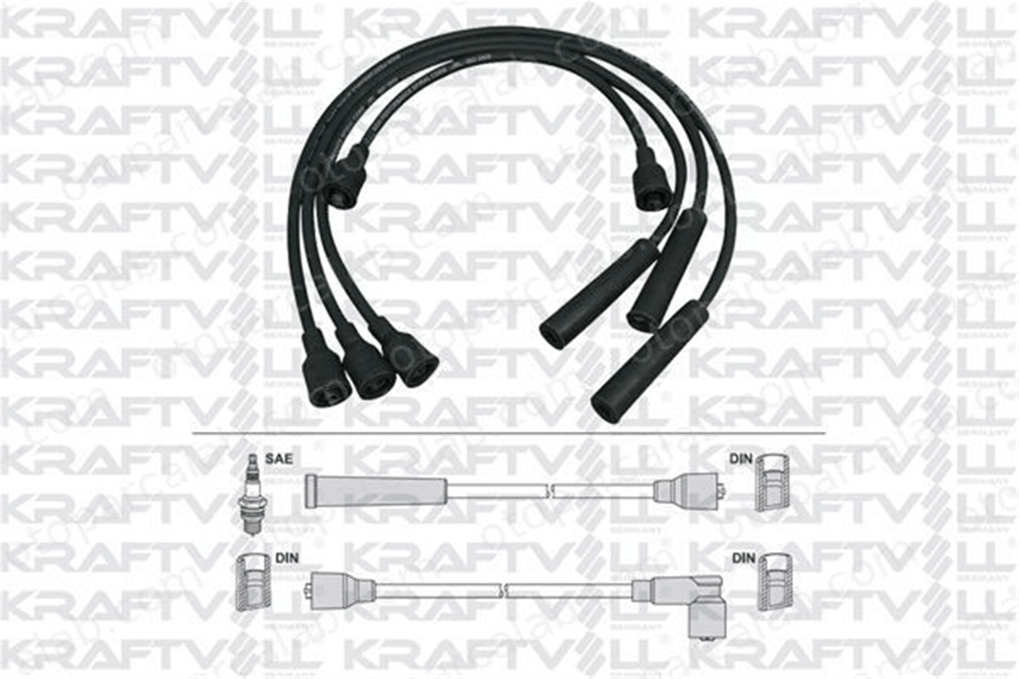 KRAFTVOLL 05070327 Buji Kablosu DAIHATSU CHARADE IV APPLAUSE I Hatchback 3370080710