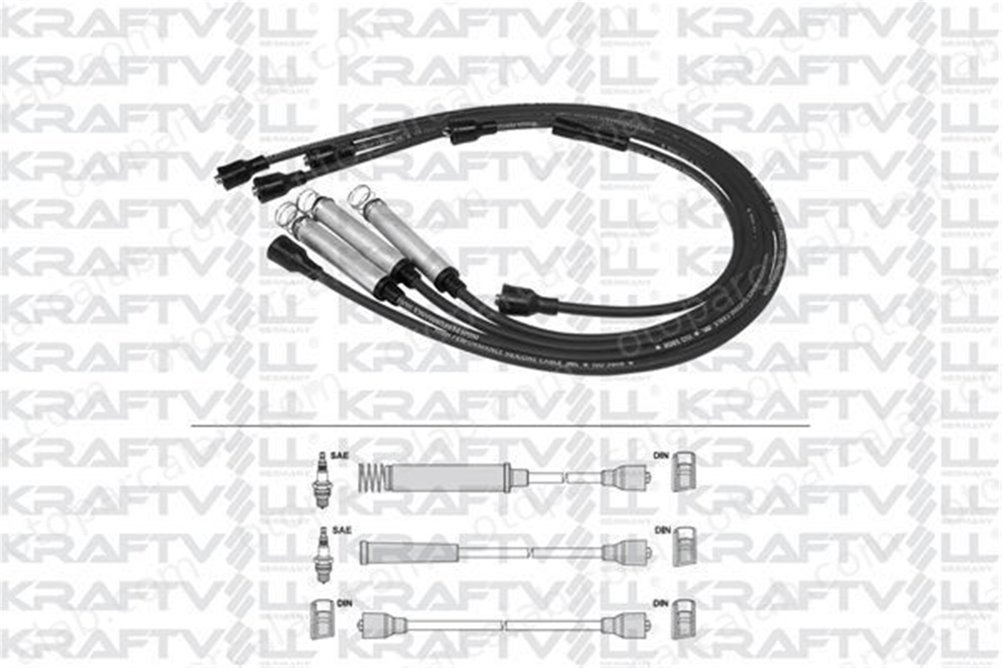 KRAFTVOLL 05070332 Buji Kablosu OPEL KADETT E KADETT E Hatchback 1612501 90350551