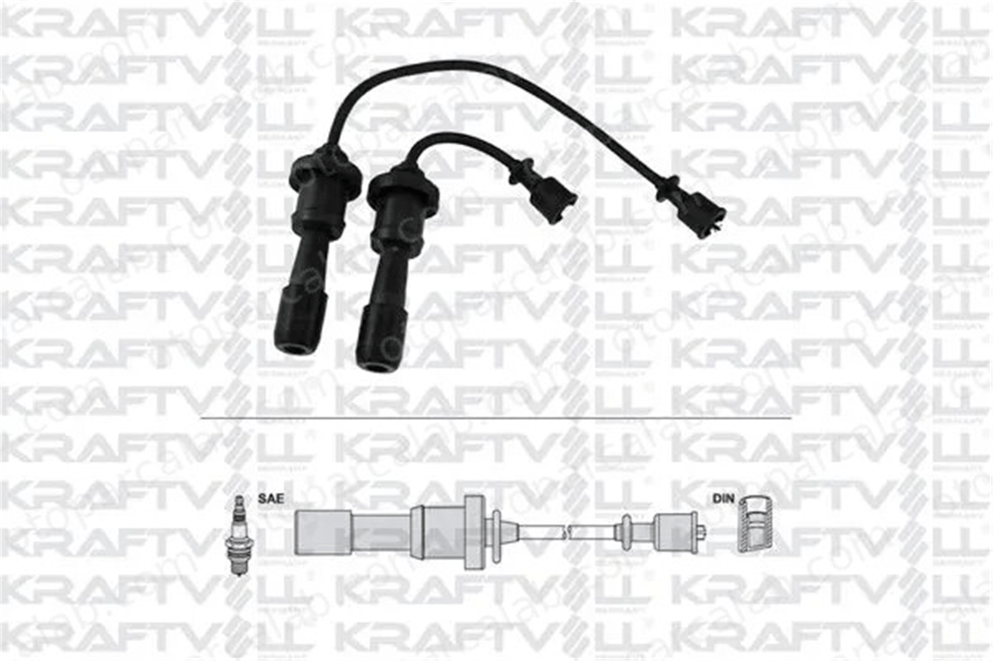 KRAFTVOLL 05070334 Buji Kablosu HYUNDAI SANTA FÉ I SONATA IV 2750138B00
