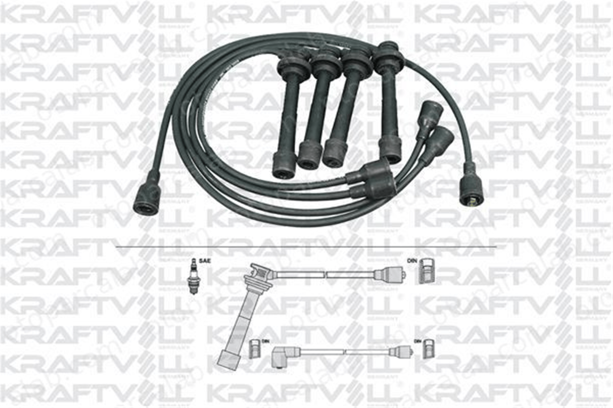 KRAFTVOLL 05070344 Buji Kablosu SUZUKI BALENO BALENO Hatchback 3370557B21