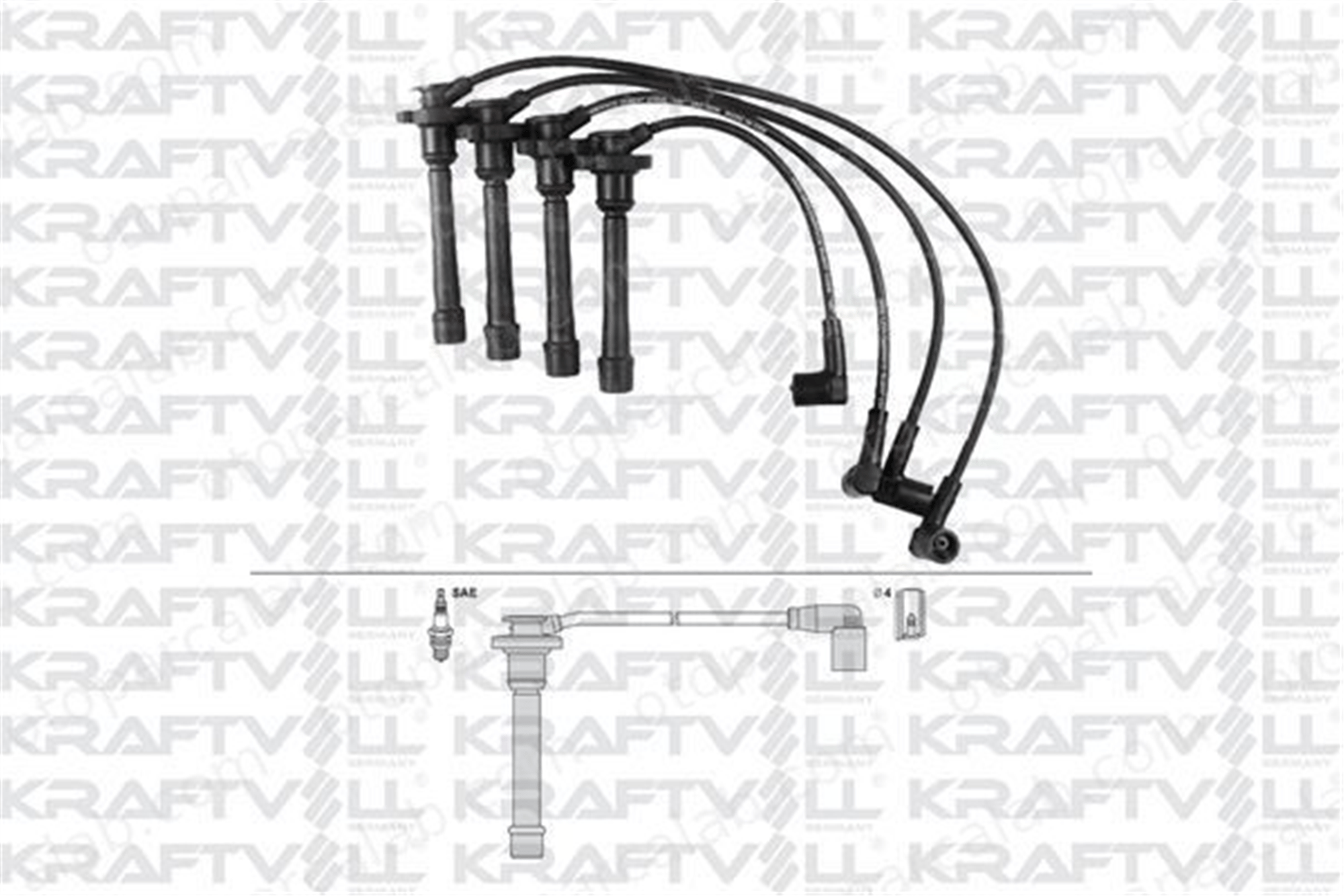 KRAFTVOLL 05070348 Buji Kablosu HYUNDAI i10 I ATOS E120200008