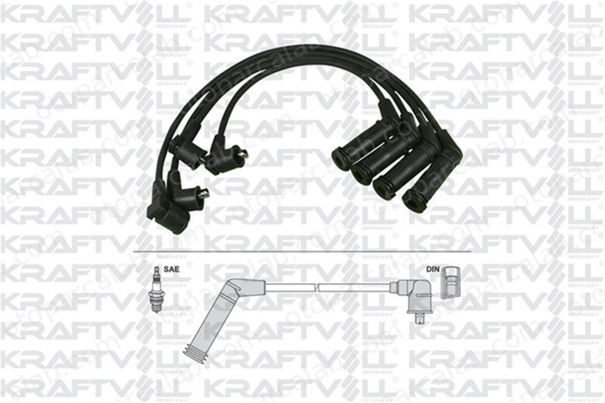 KRAFTVOLL 05070354 Buji Kablosu HYUNDAI GETZ ACCENT II 2742002610 2743002610