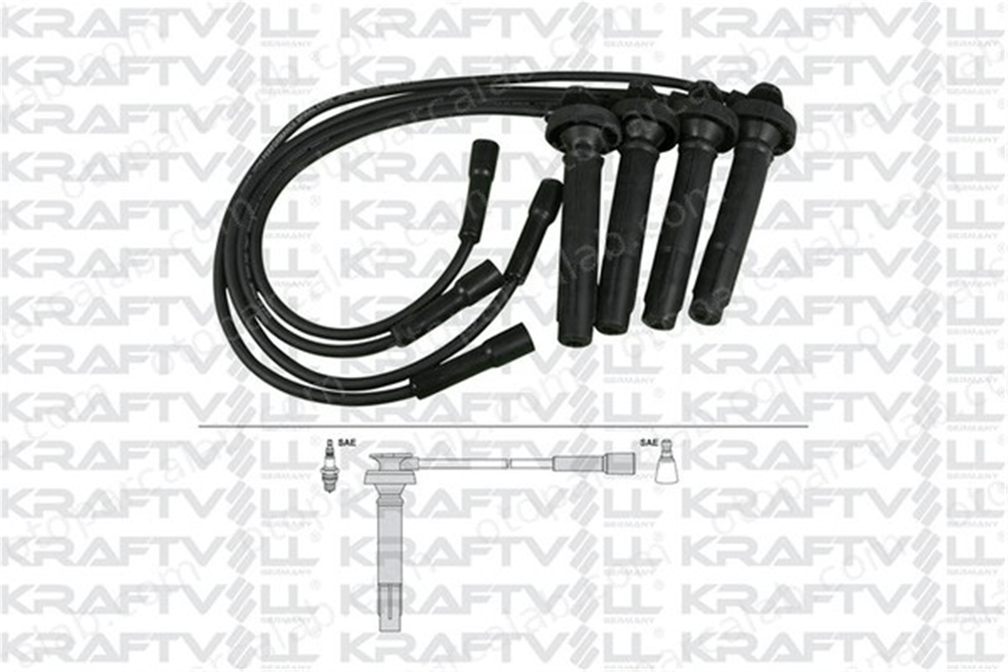 KRAFTVOLL 05070365 Buji Kablosu SUBARU FORESTER LEGACY III 22451AA720 22451AA730