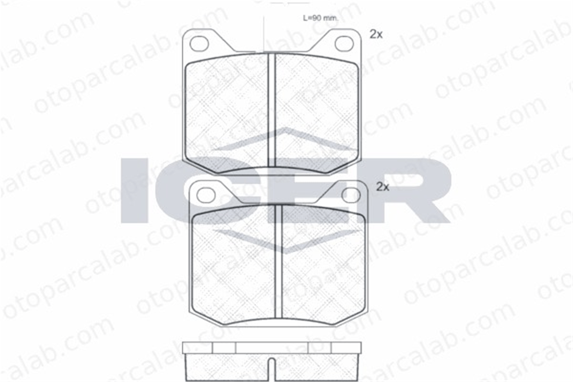 KRAFTVOLL 07010520 Fren Disk Balata Ön PEUGEOT 504 504 Break 425096 425006