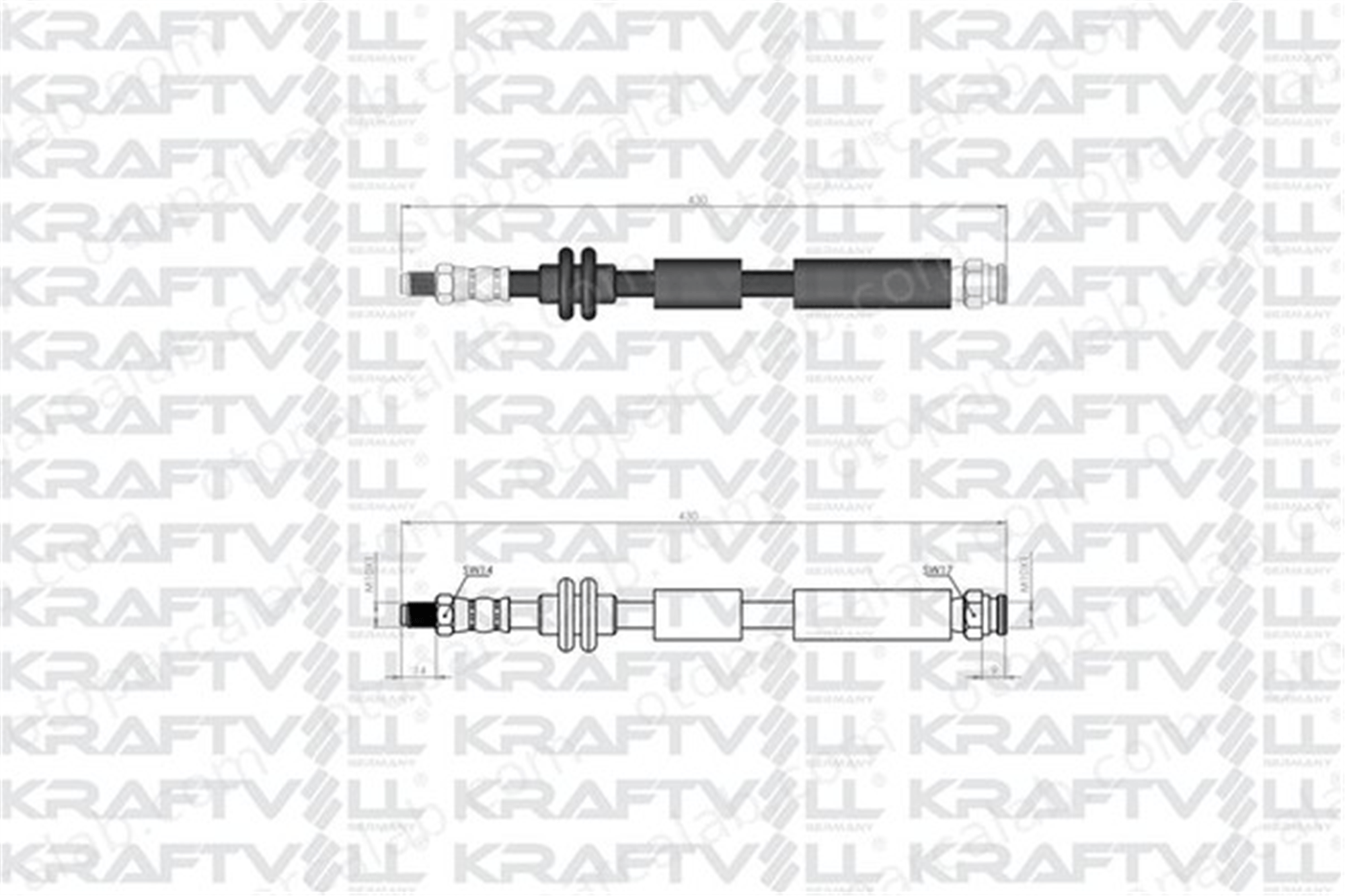 KRAFTVOLL 07080062 Fren Hortumu Ön Sağ veya Sol FIAT TIPO Hatchback TIPO Station wagon 52045000 52044965