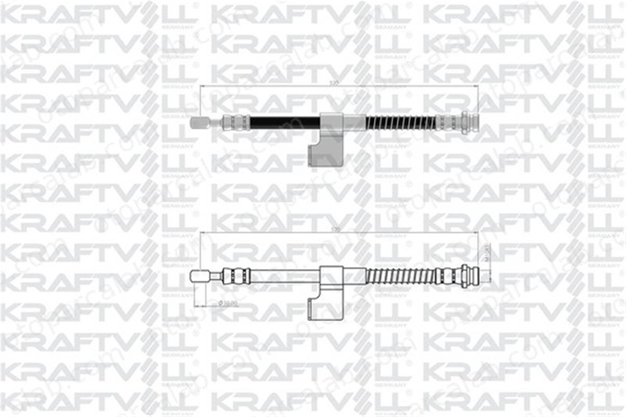 KRAFTVOLL 07080213 Fren Hortumu Ön Sağ HYUNDAI ACCENT II ACCENT II Sedan 587321A000 6T48144
