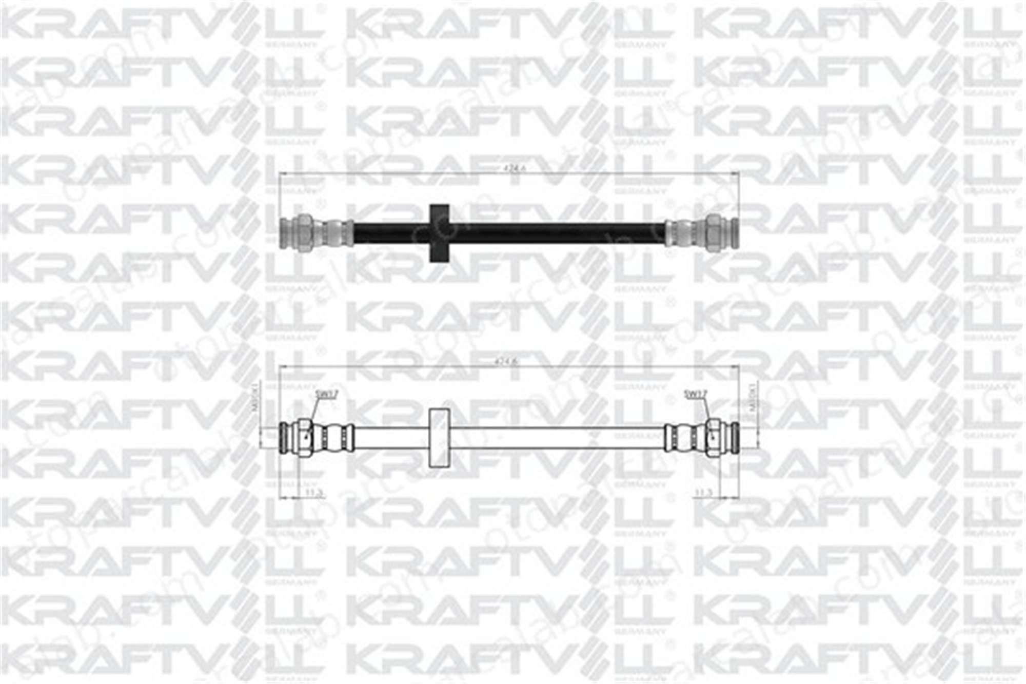 KRAFTVOLL 07080216 Fren Hortumu Arka Sağ veya Sol SEAT INCA VW CADDY II Kasa/büyük limuzin 6K9611776 405E657E1