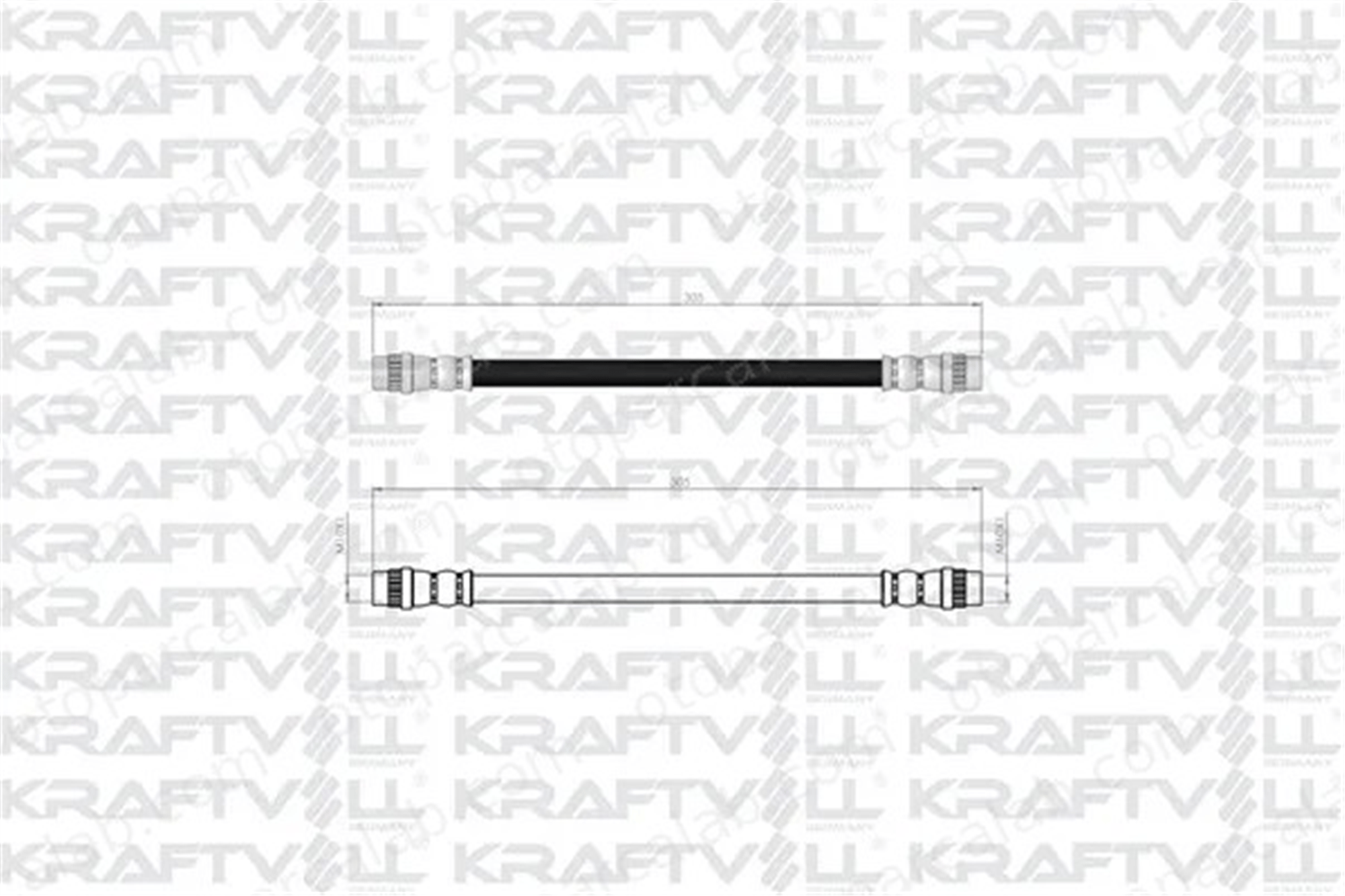 KRAFTVOLL 07080234 Fren Hortumu Arka Sağ veya Sol DACIA DUSTER LOGAN 6001550000 24520102803