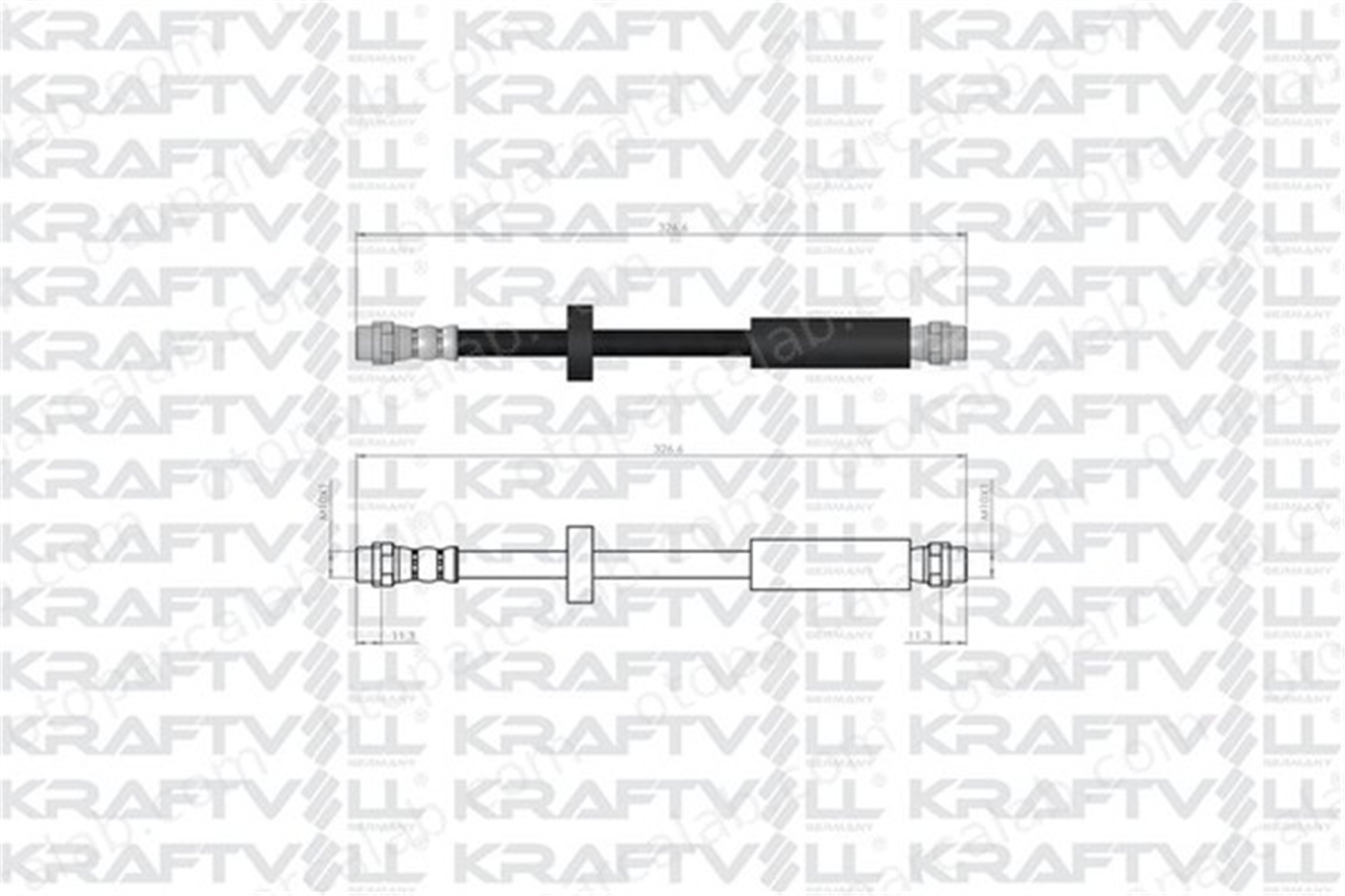 KRAFTVOLL 07080250 Fren Hortumu Ön Sağ veya Sol AUDI A4 B7 A4 B7 Avant 305E621E1 6T47951