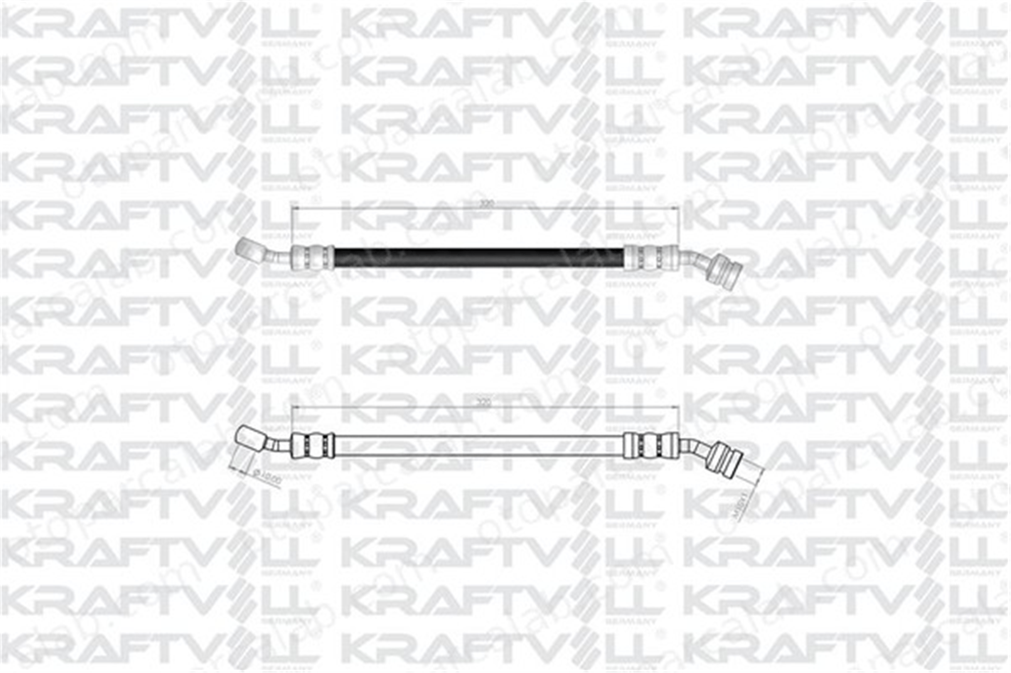 KRAFTVOLL 07080280 Fren Hortumu Ön Sağ HYUNDAI SANTA FÉ II 587322B010 1987481870
