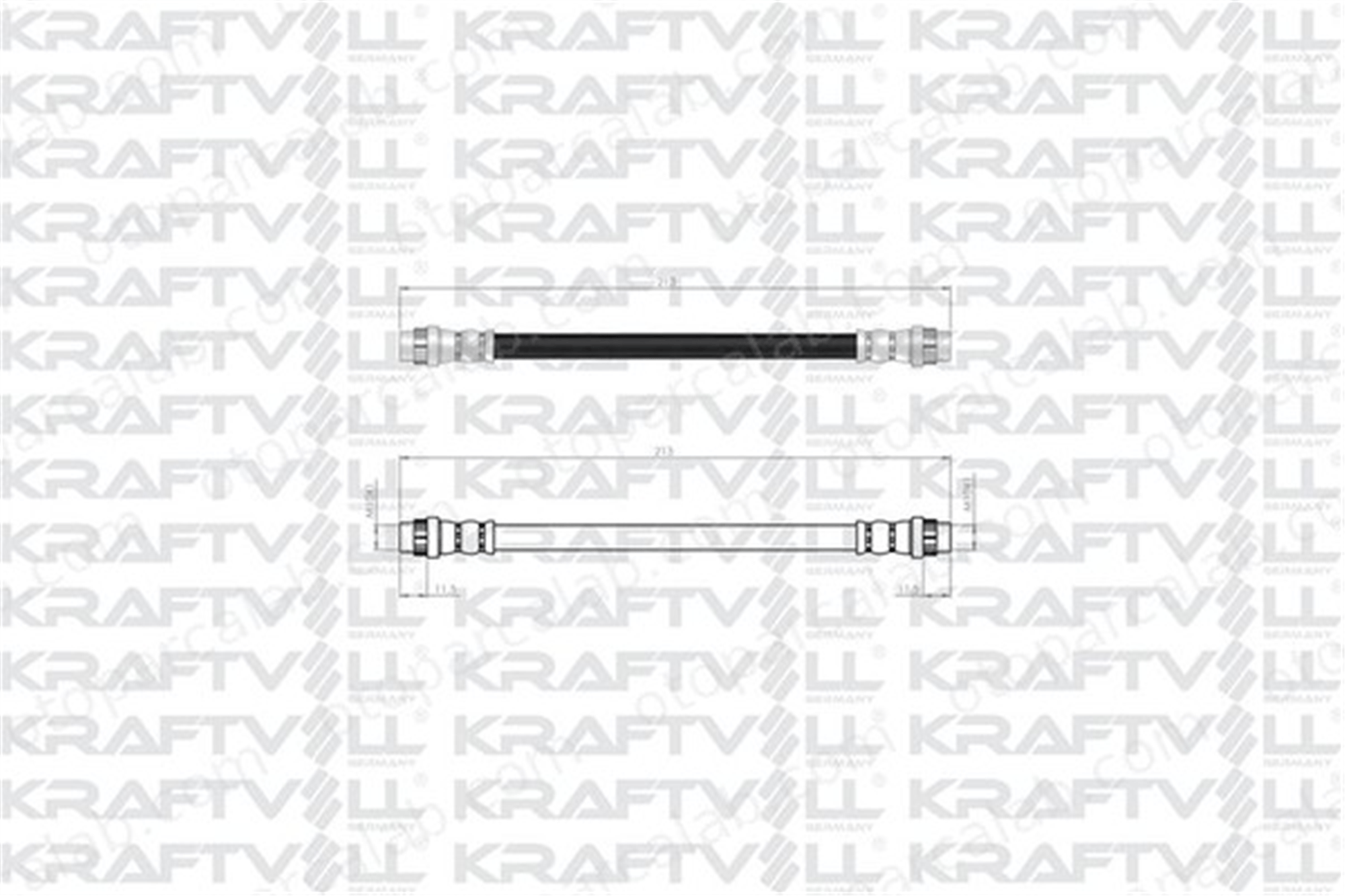 KRAFTVOLL 07080292 Fren Hortumu Arka Sağ veya Sol PEUGEOT 208 I 2008 I 4806G2 104234