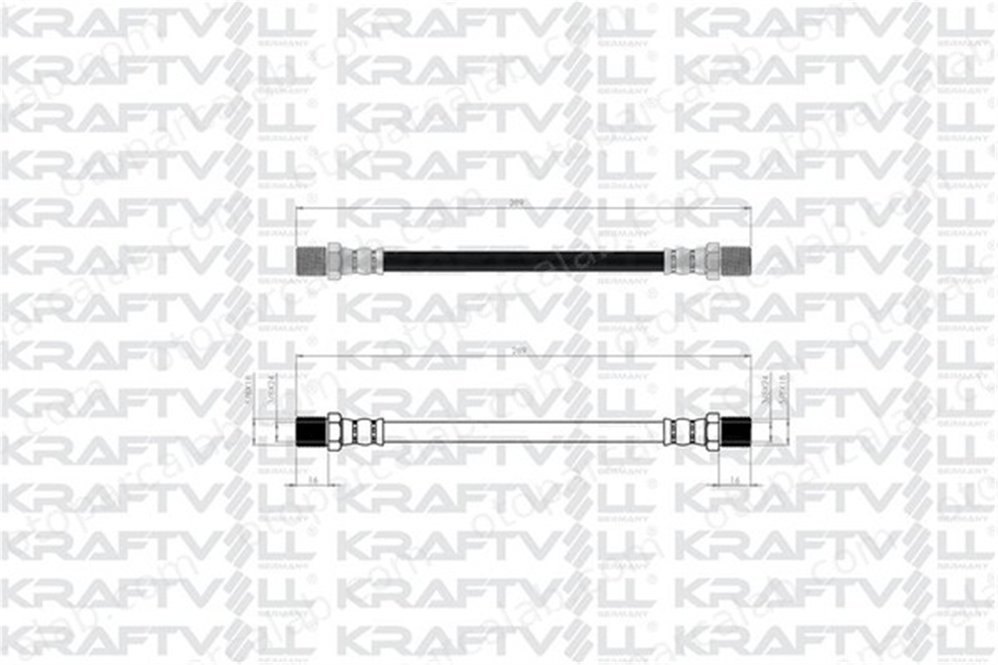 KRAFTVOLL 07080329 Fren Hortumu Arka Sağ veya Sol PEUGEOT J9 Panelvan/Van 204 Break 481617 19020472
