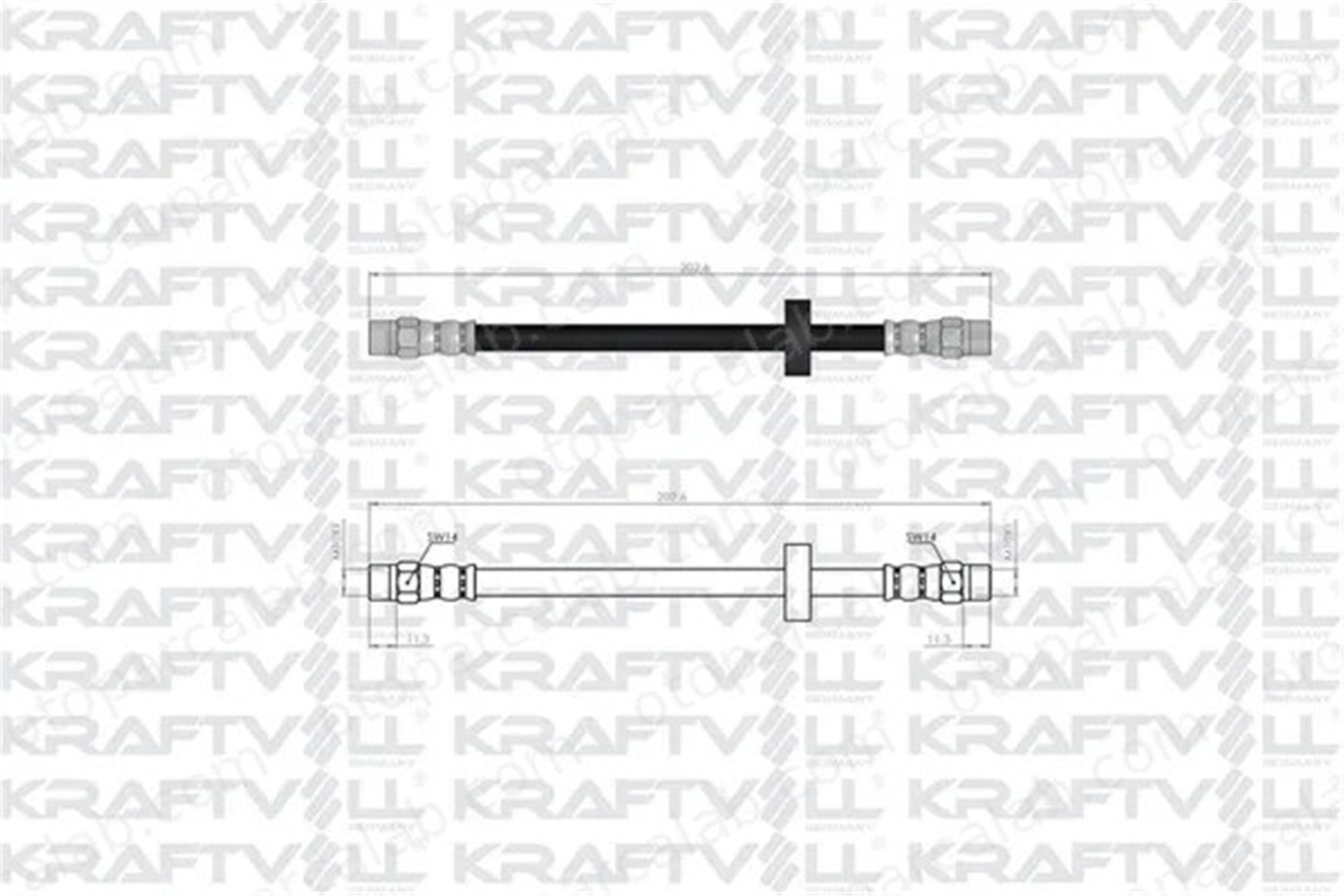 KRAFTVOLL 07080331 Fren Hortumu Arka Sağ veya Sol AUDI A6 C4 Avant A6 C4 433611775A 171144B