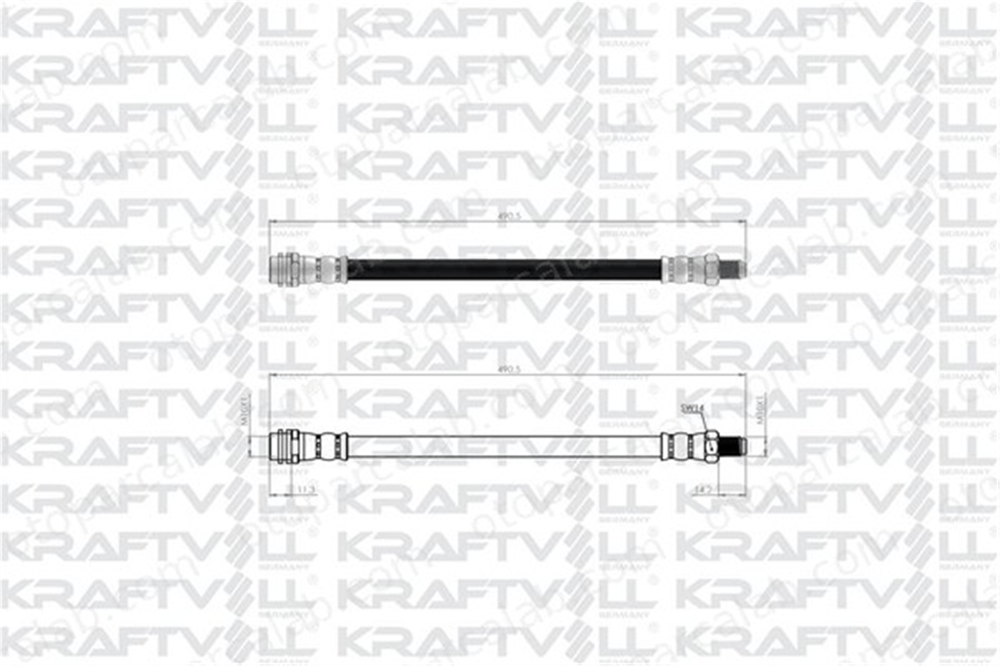 KRAFTVOLL 07080346 Fren Hortumu Ön Sağ veya Sol MERCEDES-BENZ B-SERISI Sports Tourer A-SERISI A1694280035 AH0922
