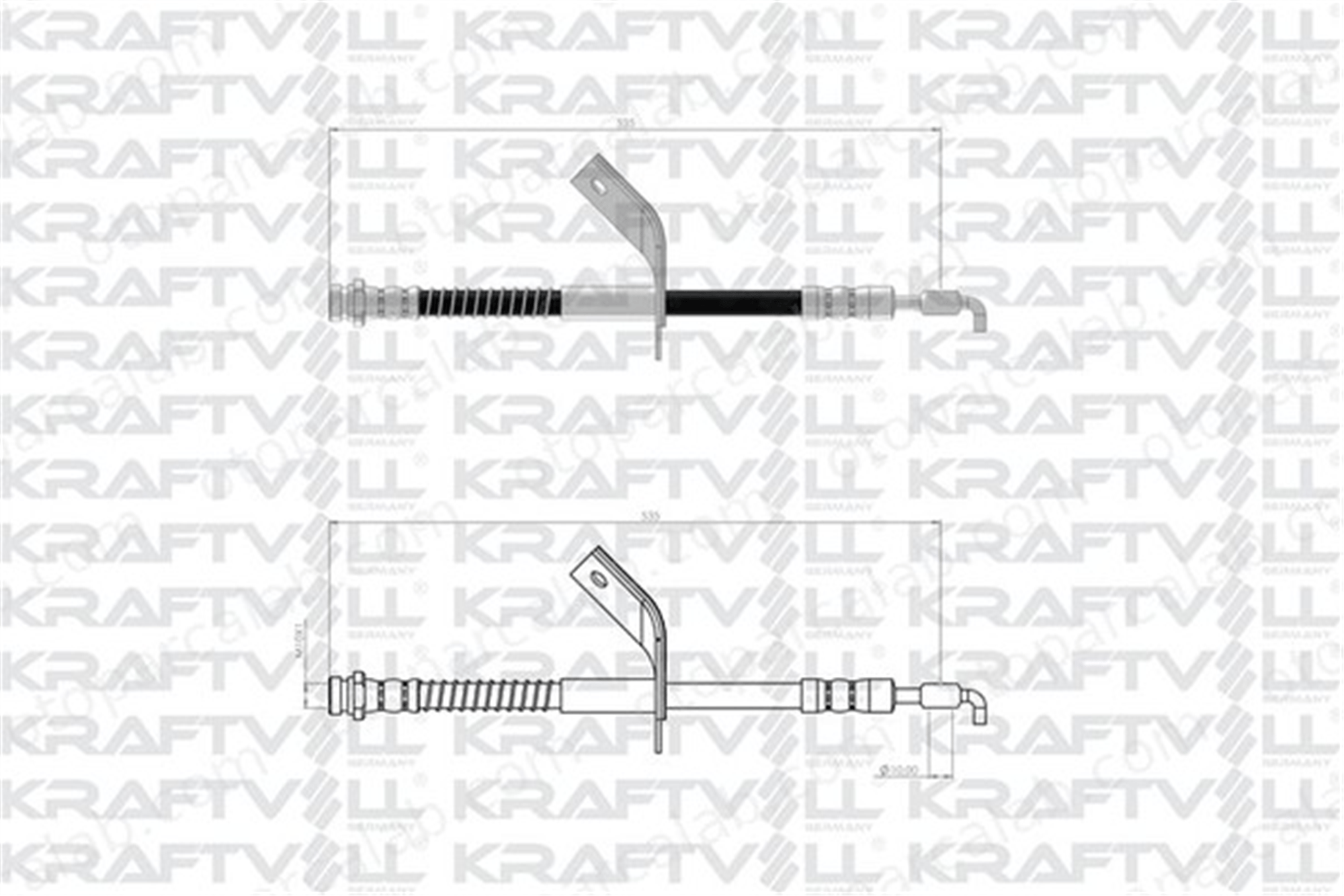 KRAFTVOLL 07080373 Fren Hortumu Ön Sol HYUNDAI i30 i30 Station wagon 587312L000 1987481414