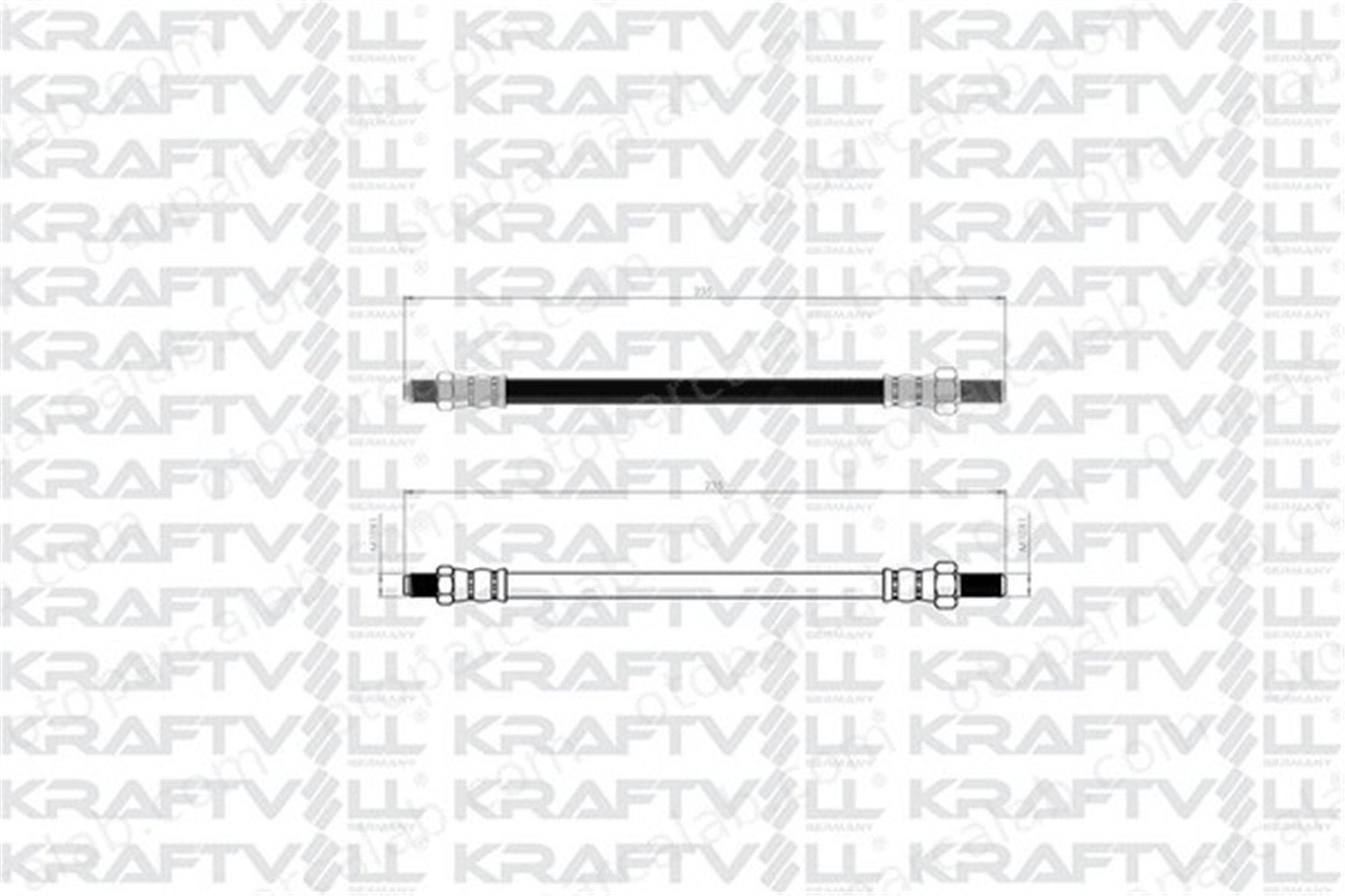 KRAFTVOLL 07080411 Fren Hortumu Arka Sağ veya Sol FORD FIESTA III FIESTA Kasa/büyük limuzin 6714710 171282B